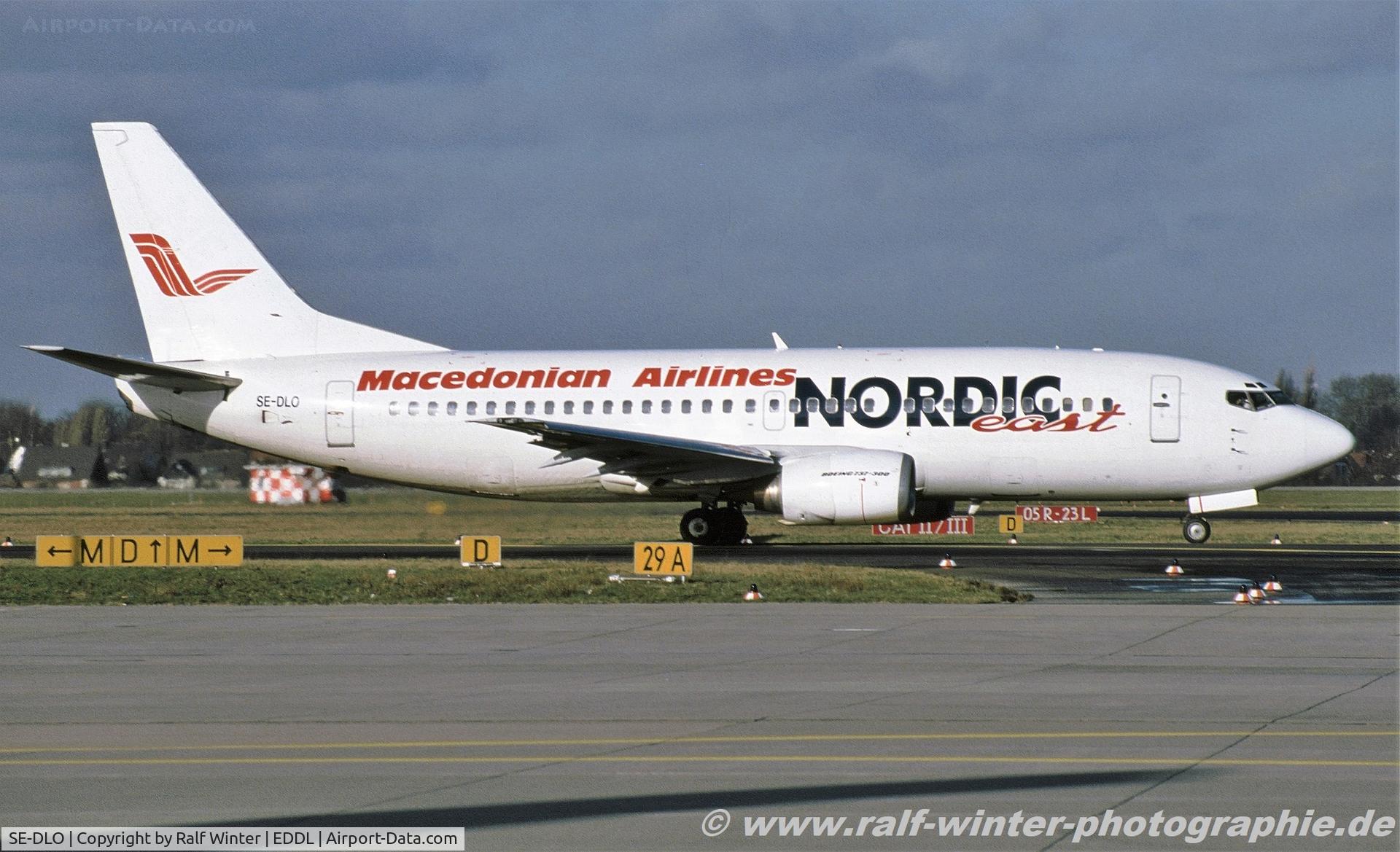 SE-DLO, 1987 Boeing 737-3Y0 C/N 23748, Boeing 737-3Y0 - ELN Nordic East International opfor Macedonien Airlines - 23748 - SE-DLO - 1994 - DUS