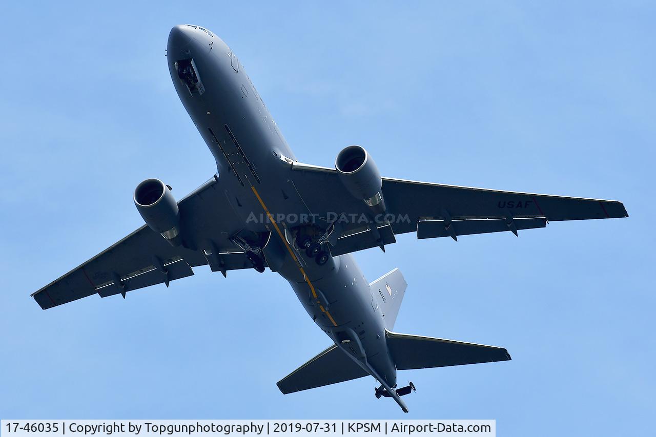 17-46035, Boeing KC-46A Pegasus (767-2LKC) C/N 41864, MEDUSA43 coming in to show off the new platform the 157th ARW will be using.