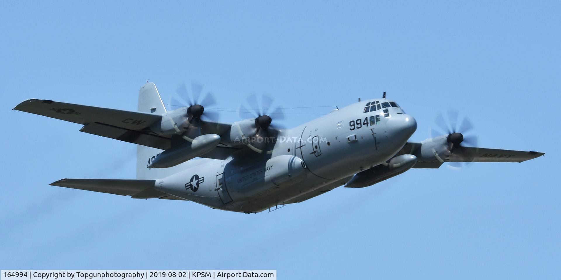 164994, Lockheed C-130T Hercules C/N 382-5299, CONVOY3301 works the pattern at Pease
