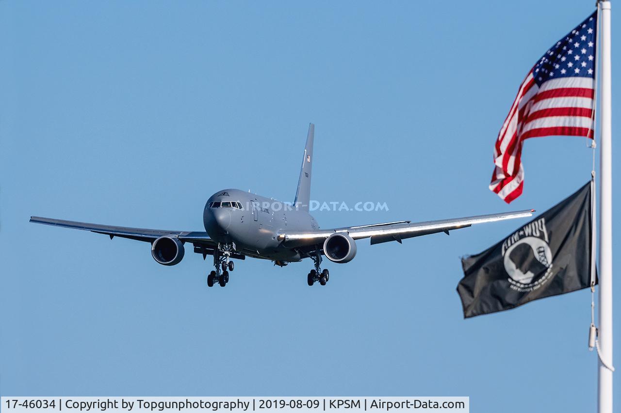 17-46034, 2018 Boeing KC-46A Pegasus C/N 34114, PACK02, the 2nd KC-46A to arrive to the NH ANG & the 157th ARW