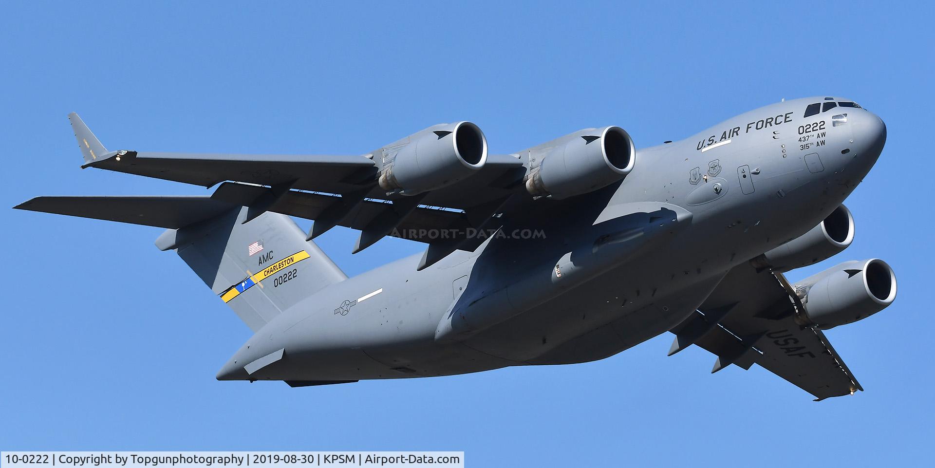 10-0222, 2010 Boeing C-17A Globemaster III C/N P-222, REACH379 heads back to Charleston
