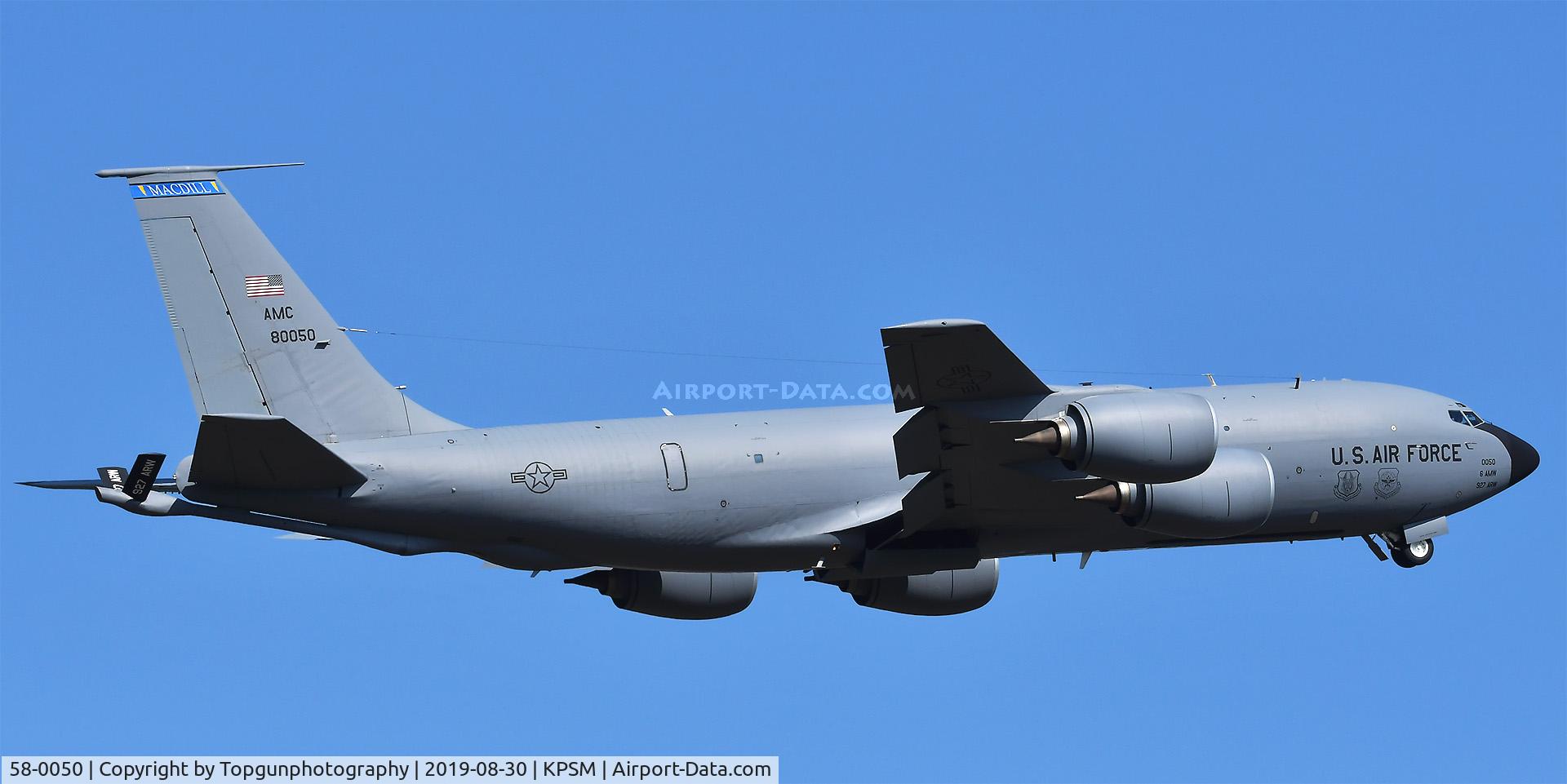 58-0050, 1958 Boeing KC-135T-BN Stratotanker C/N 17795, NATIONS01 heading back to MacDill AFB