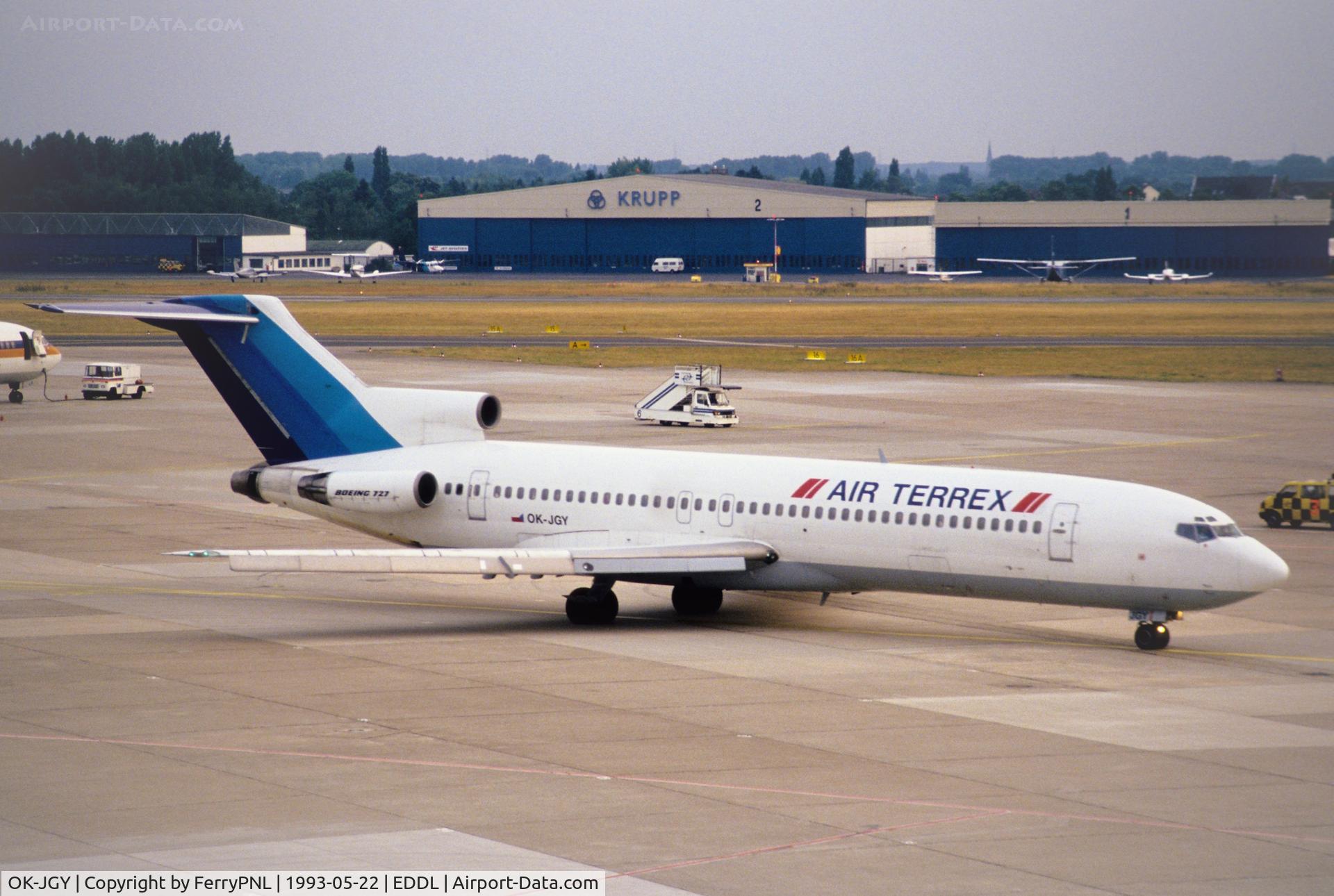 OK-JGY, 1979 Boeing 727-230 C/N 21623, Air Terrex B727. Air Terrex operated a few years in the 90's.