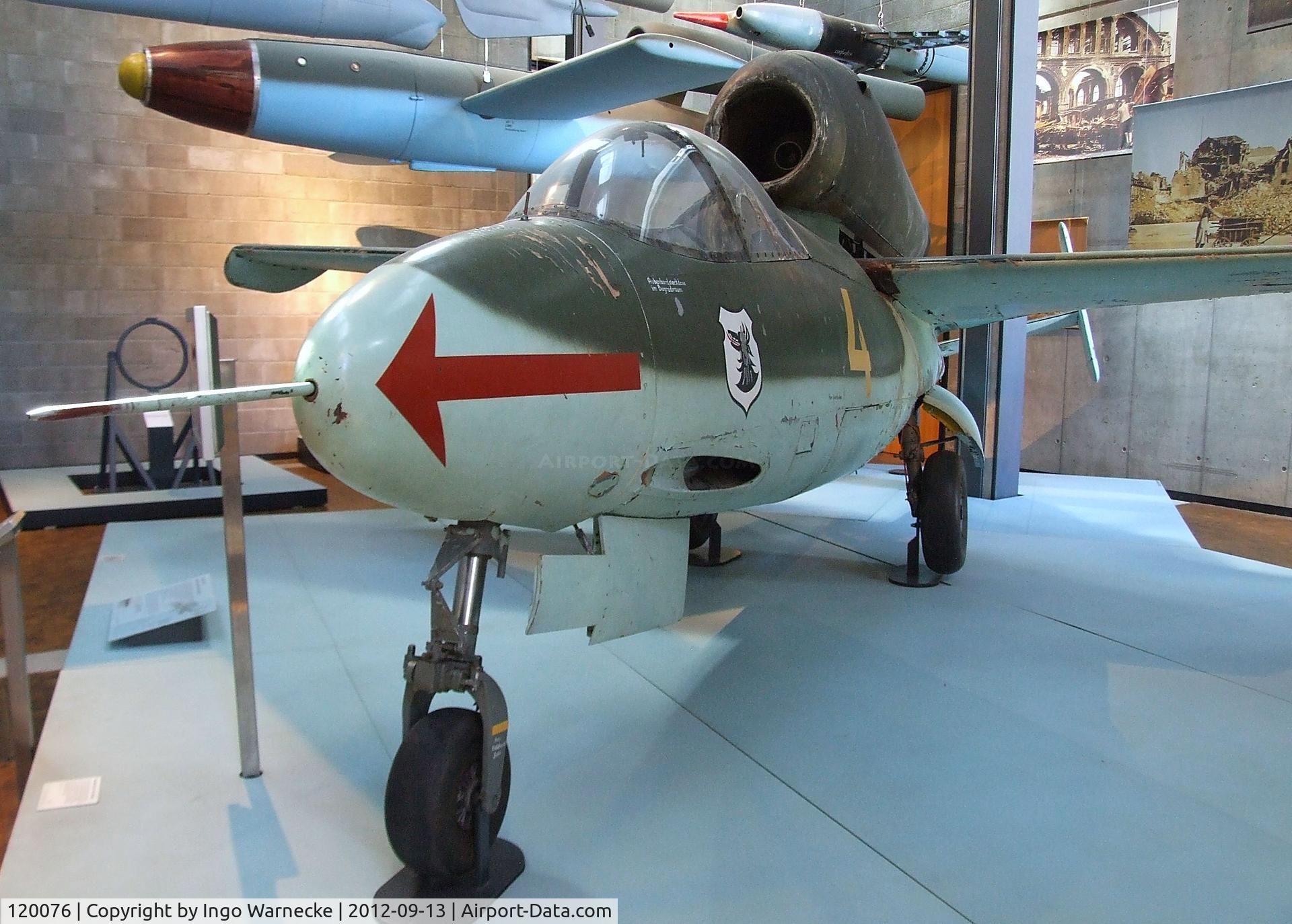 120076, Heinkel He-162A-2 Volksjager C/N 120076, Heinkel He 162A-2 'Spatz'/'Salamander'/'Volksjäger' at the DTM (Deutsches Technikmuseum), Berlin