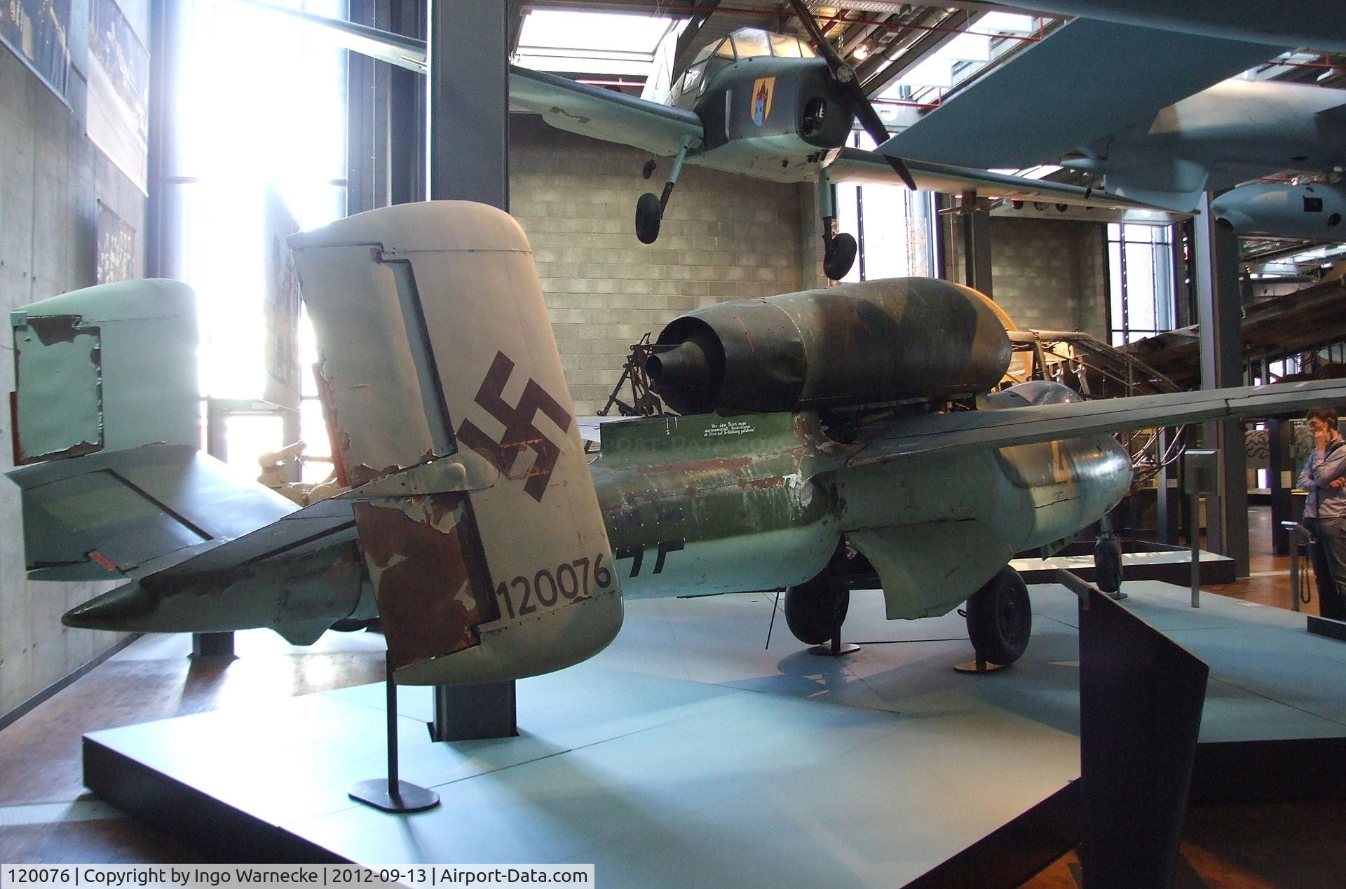 120076, Heinkel He-162A-2 Volksjager C/N 120076, Heinkel He 162A-2 'Spatz'/'Salamander'/'Volksjäger' at the DTM (Deutsches Technikmuseum), Berlin