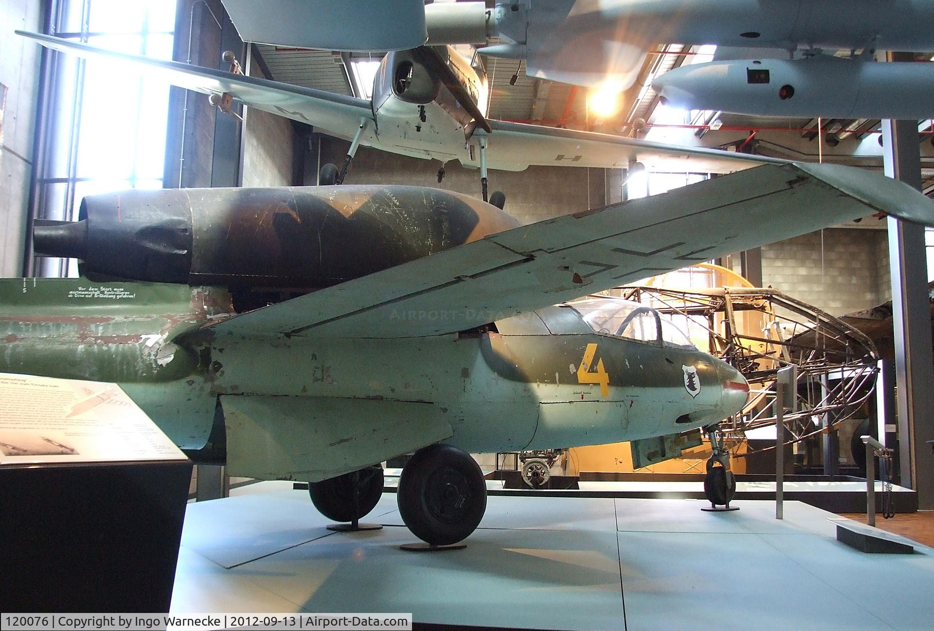 120076, Heinkel He-162A-2 Volksjager C/N 120076, Heinkel He 162A-2 'Spatz'/'Salamander'/'Volksjäger' at the DTM (Deutsches Technikmuseum), Berlin