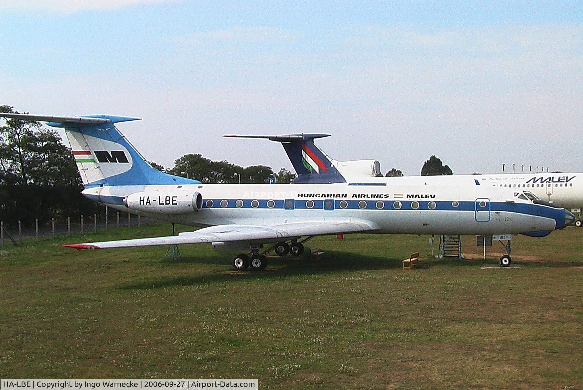HA-LBE, 1969 Tupolev Tu-134 C/N 8350802, Tupolev Tu-134 CRUSTY at Repülögep Emlekpark (Ferihegy Aeropark),  Budapest Ferihegy II