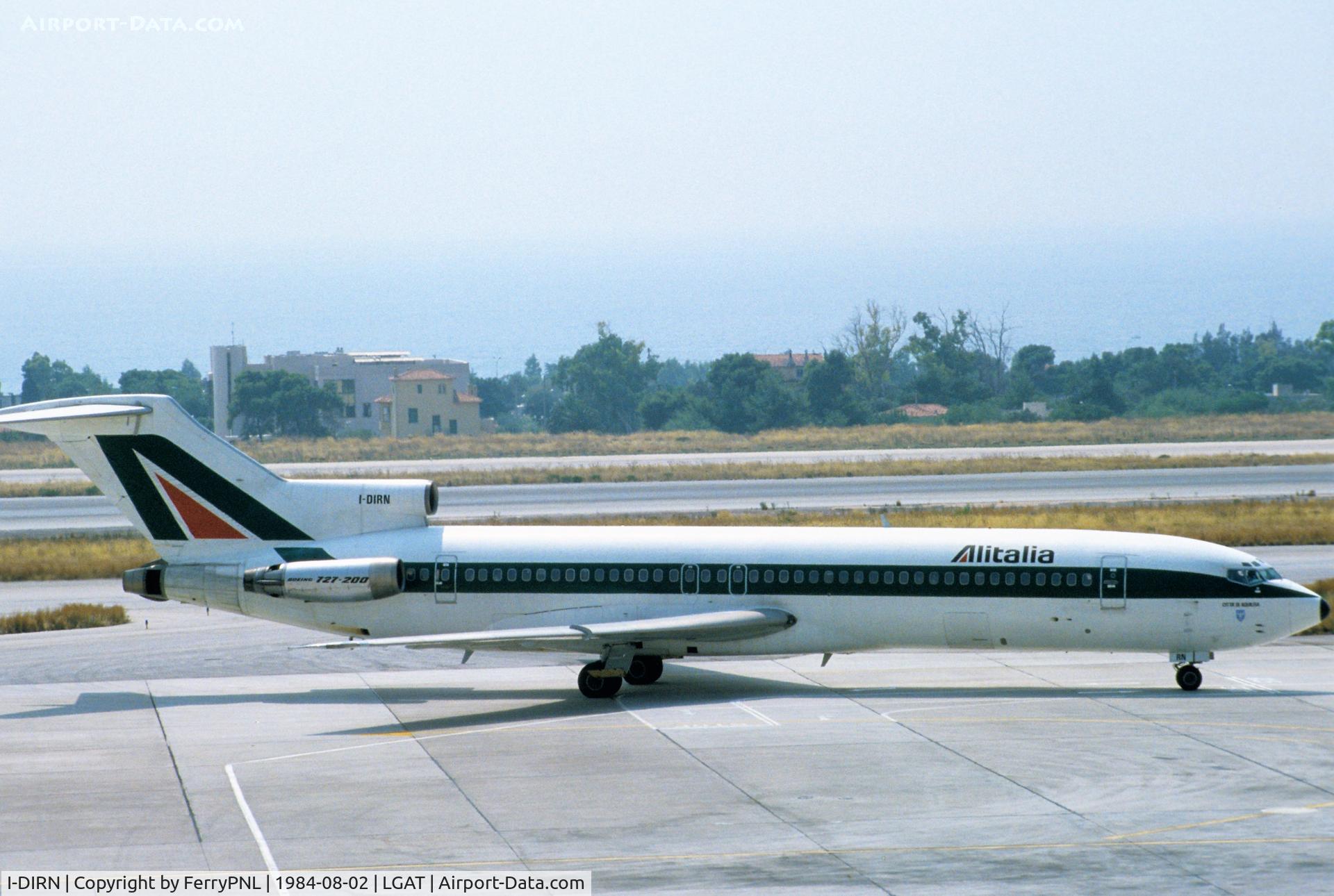 I-DIRN, 1980 Boeing 727-243 C/N 22053, Alitalia B727