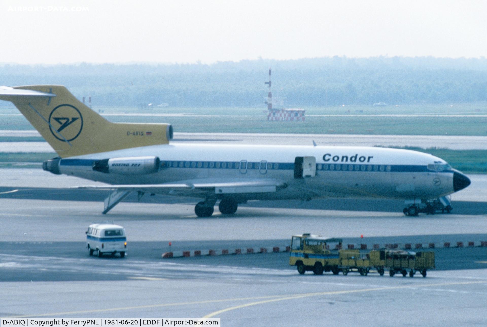 D-ABIQ, 1965 Boeing 727-30 C/N 18371, Condor B727 early 80's