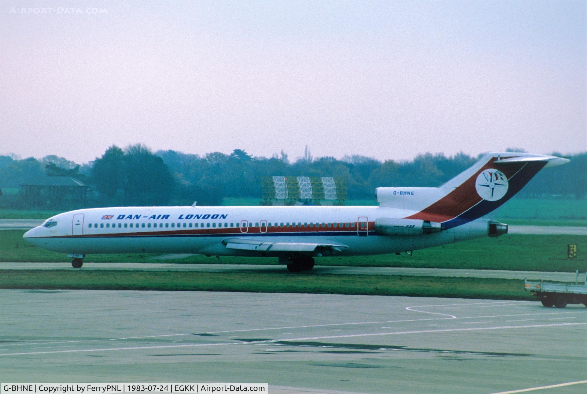 G-BHNE, 1978 Boeing 727-2J4 C/N 21676, Dan-Air B727