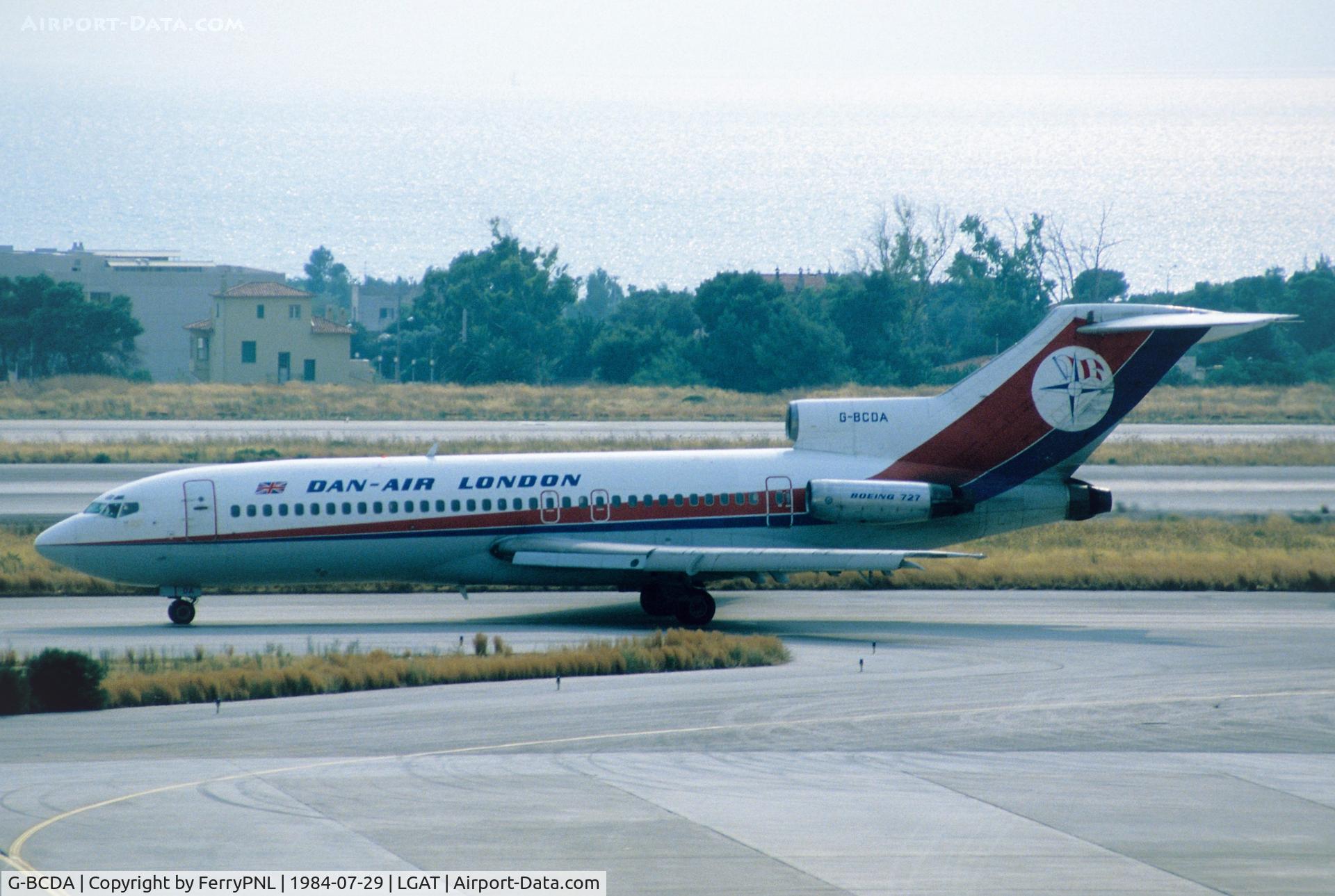 G-BCDA, 1967 Boeing 727-46 C/N 19281, Dan-Air B727