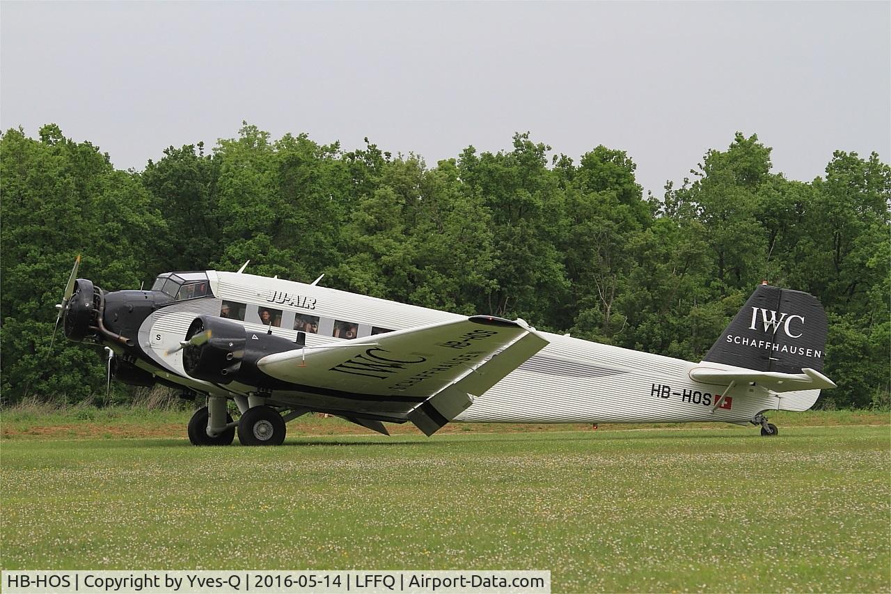 HB-HOS, 1939 Junkers Ju-52/3m g4e C/N 6580, Junkers Ju-52-3m, Taxiing, La Ferté-Alais airfield (LFFQ) Air show 2016