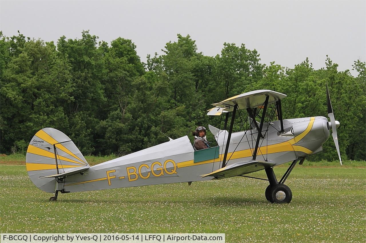 F-BCGQ, Stampe-Vertongen SV-4A C/N 263, Stampe-Vertongen SV-4A, Taxiing, La Ferté-Alais airfield (LFFQ) Air show 2016