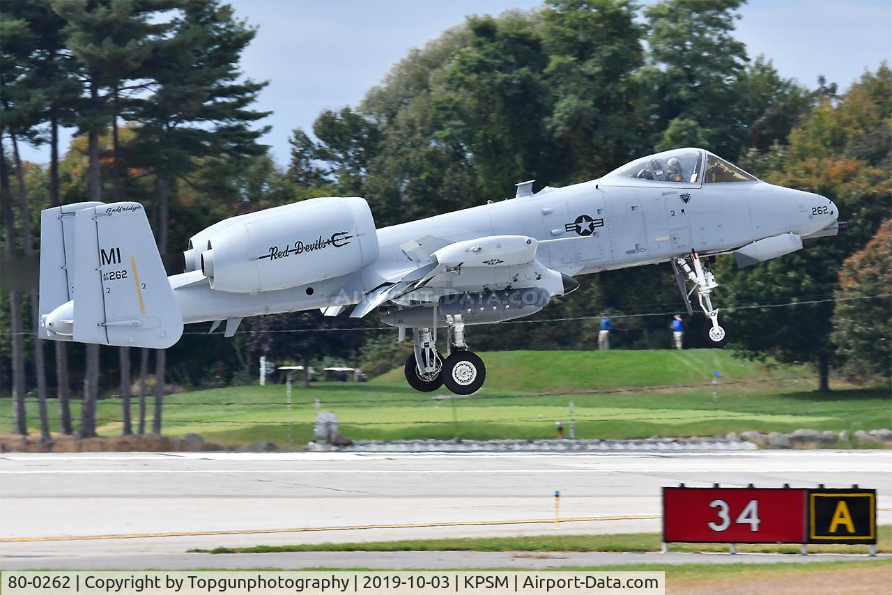 80-0262, 1980 Fairchild Republic A-10A Thunderbolt II C/N A10-0612, ARCHER12 over the numbers