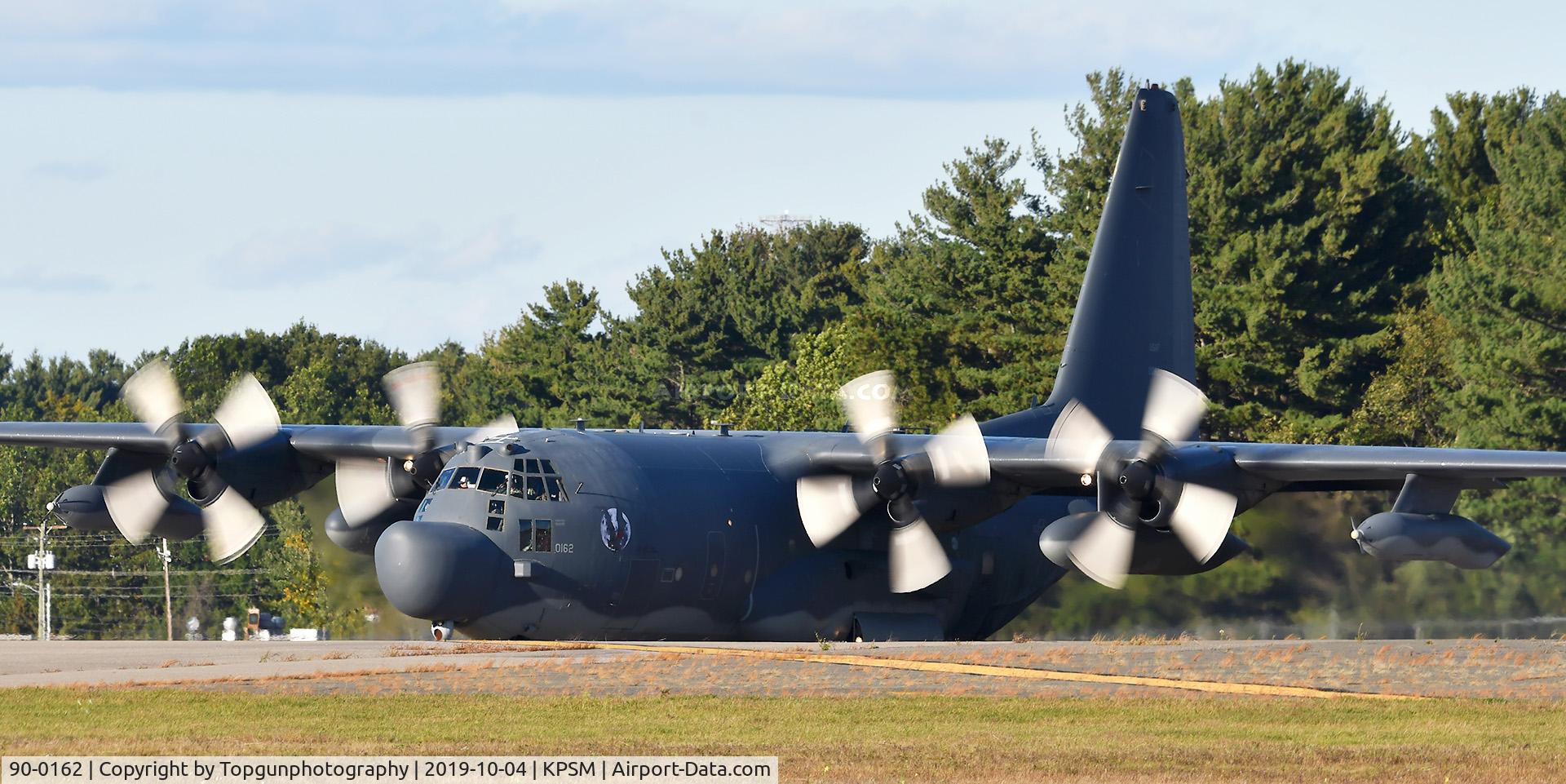 90-0162, 1990 Lockheed MC-130H Combat Talon II C/N 382-5266, REACH1012 holds short of RW34