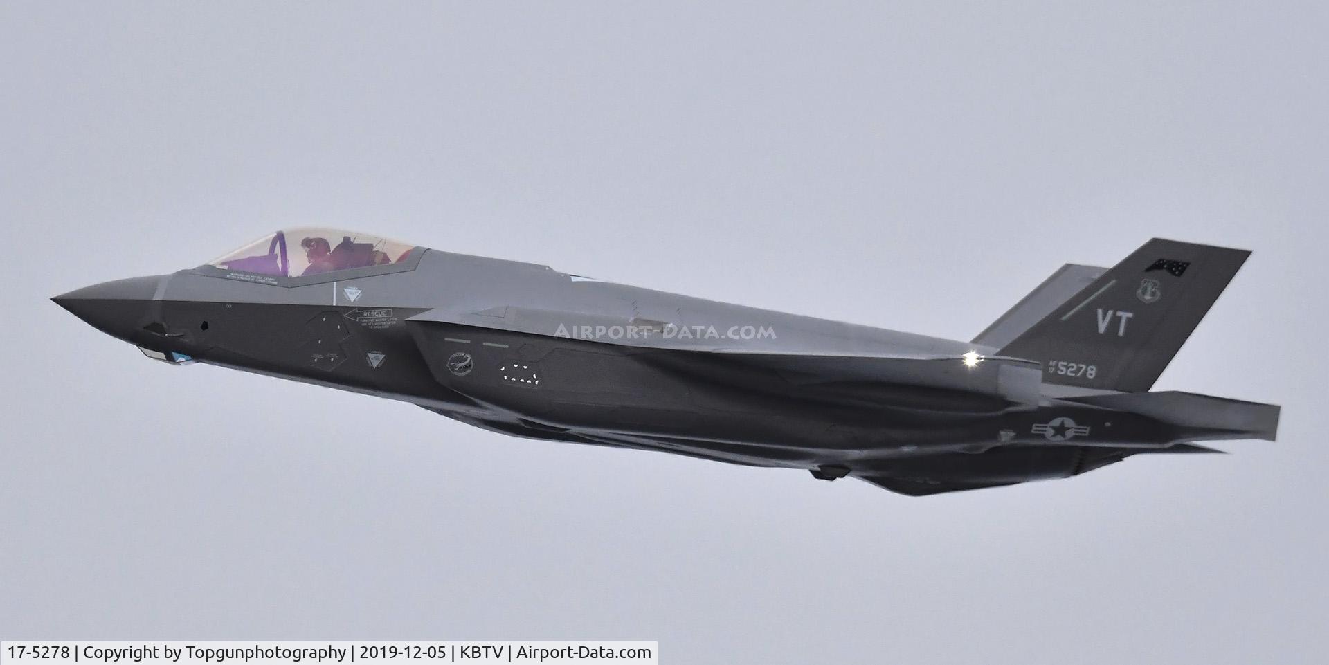 17-5278, 2016 Lockheed Martin F-35A Lightning II C/N AF-220, the 4th F-35A arriving from Ft Worth TX