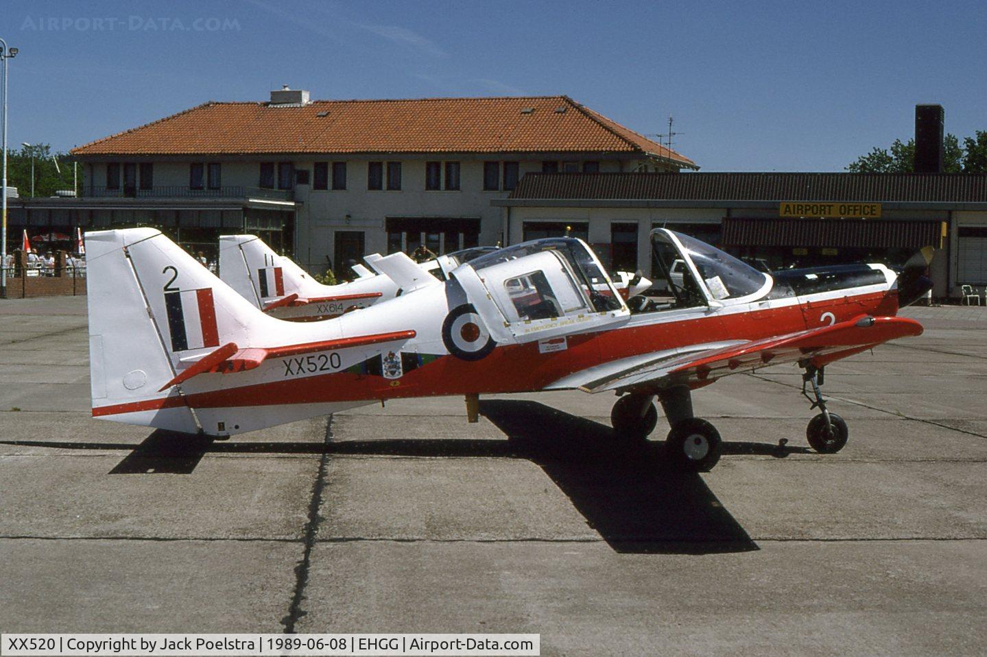 XX520, 1973 Scottish Aviation Bulldog T.1 C/N BH120/206, XX520 from Central Flying School