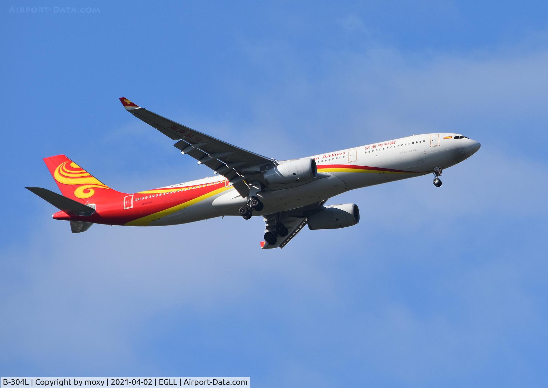 B-304L, 2018 Airbus A330-343 C/N 1893, Airbus A330-343 on finals to 9R London Heathrow.