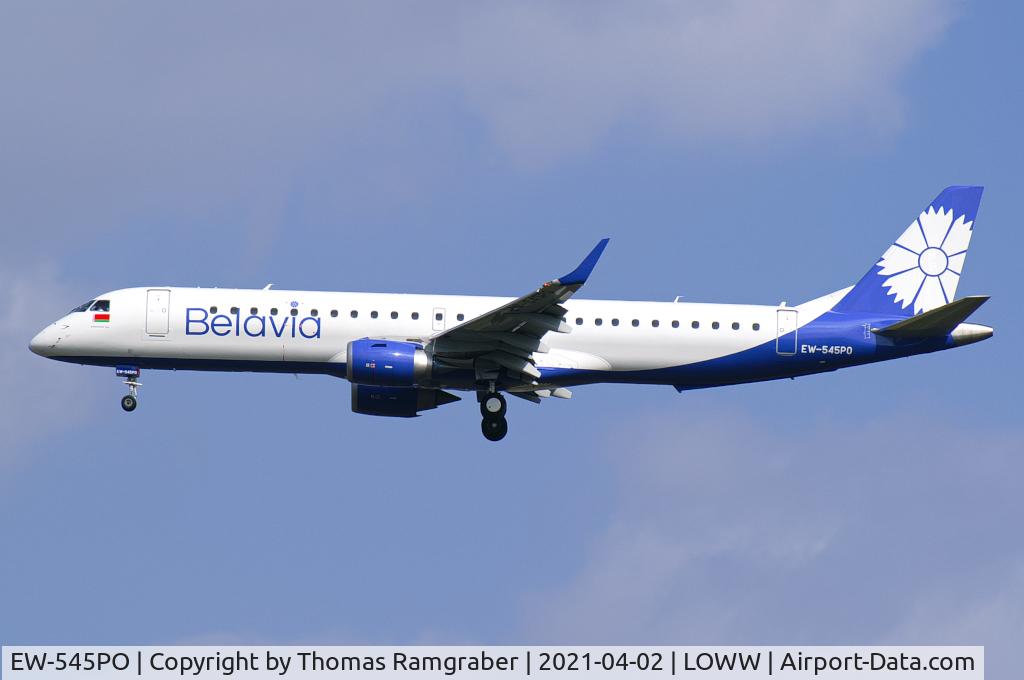 EW-545PO, 2019 Embraer 195LR (ERJ-190-200LR) C/N 19000772, Belavia Embraer 195LR