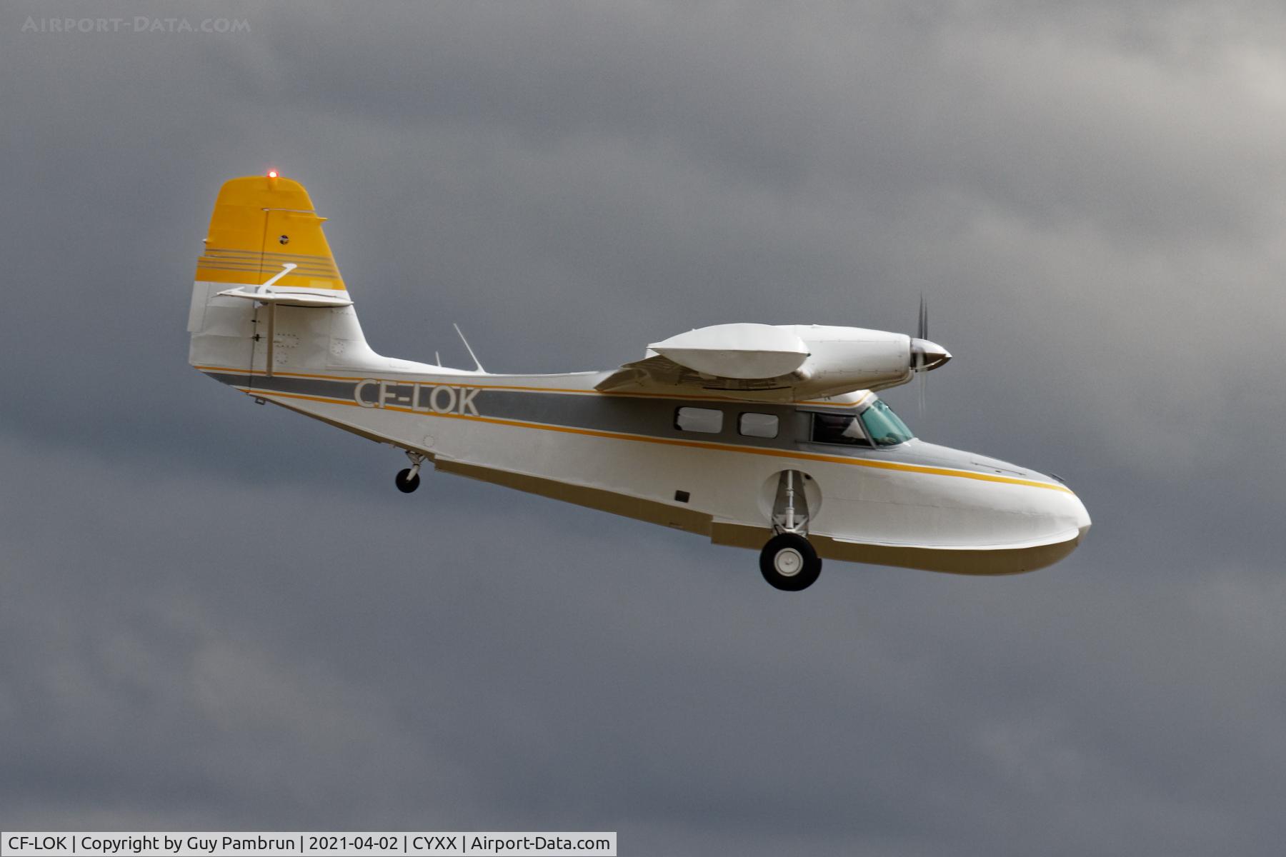 CF-LOK, 1946 Grumman G-44A Widgeon Widgeon C/N 1437, Landing on 19
