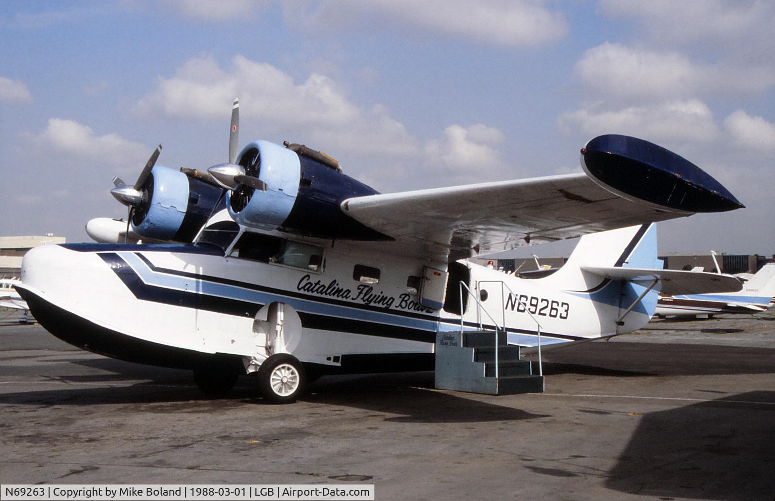 N69263, 1942 Grumman G-21A Goose C/N 1132, Taken in March 1988 on a round trip ride from Long Beach to Catalina Island.