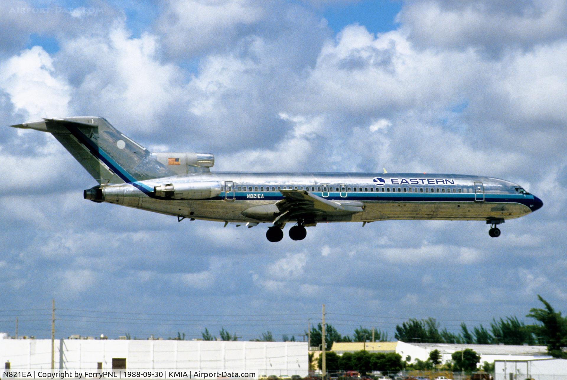 N821EA, 1982 Boeing 727-225 C/N 22558, Arrival of Eastern B727