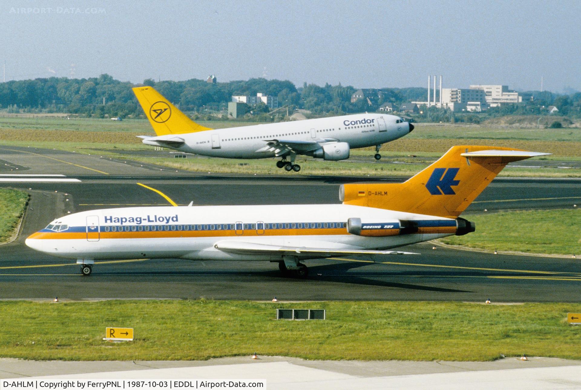 D-AHLM, 1965 Boeing 727-81 C/N 18919, Hapag-Llyoyd B727