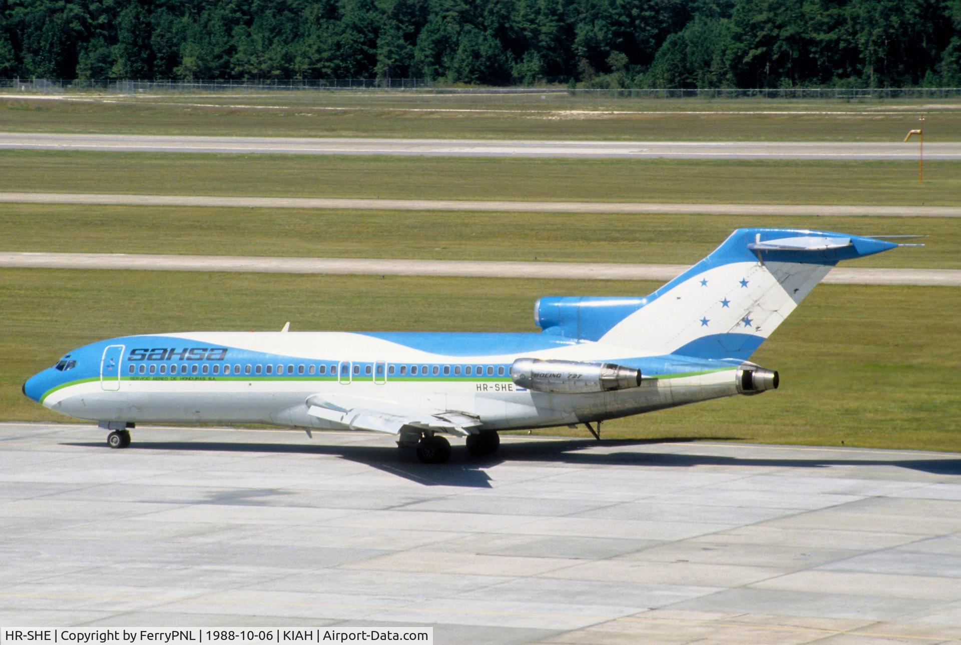 HR-SHE, 1965 Boeing 727-81 C/N 18823, SASHA B727 taxiing past