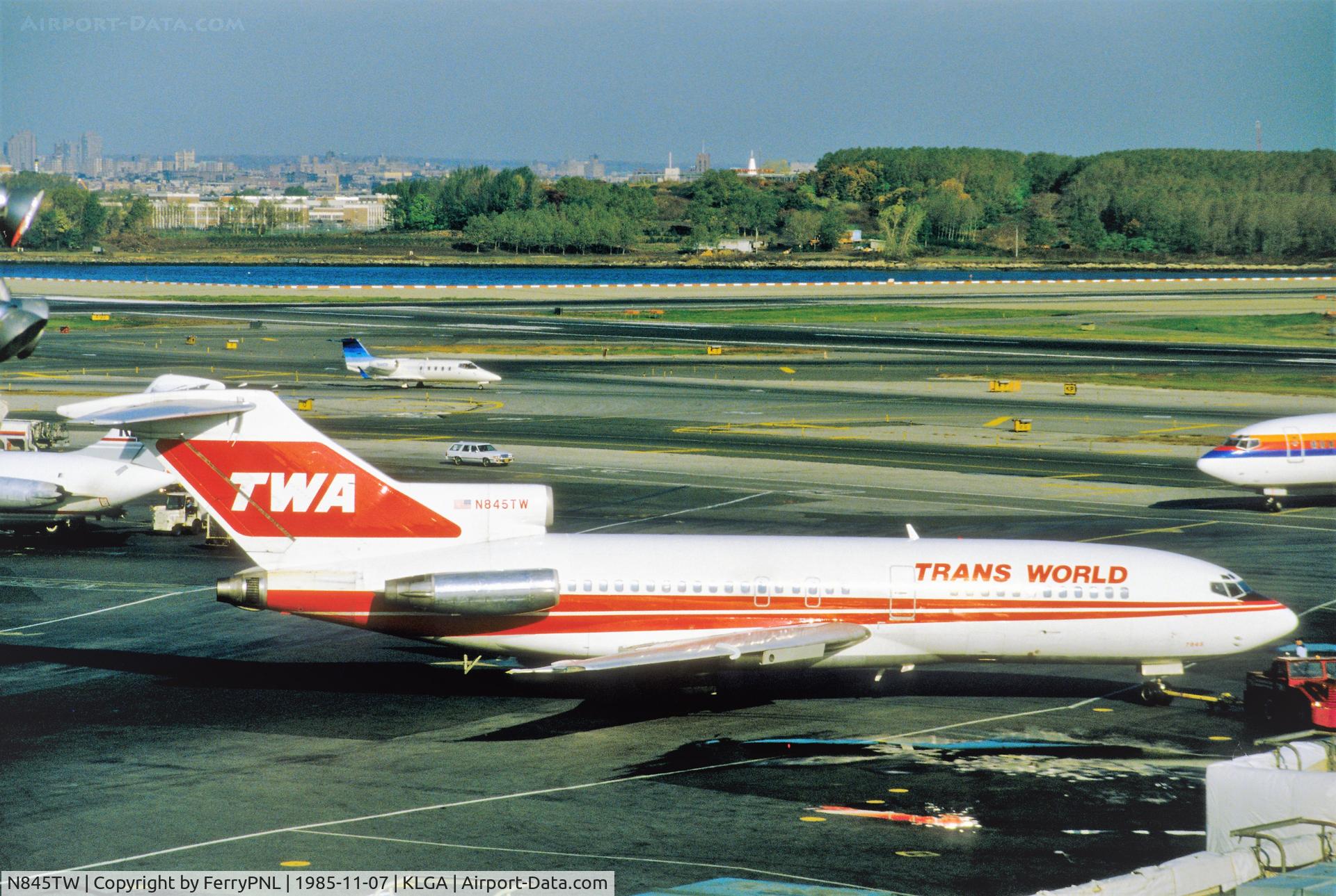N845TW, Boeing 727-31 C/N 18754, Trans World B727