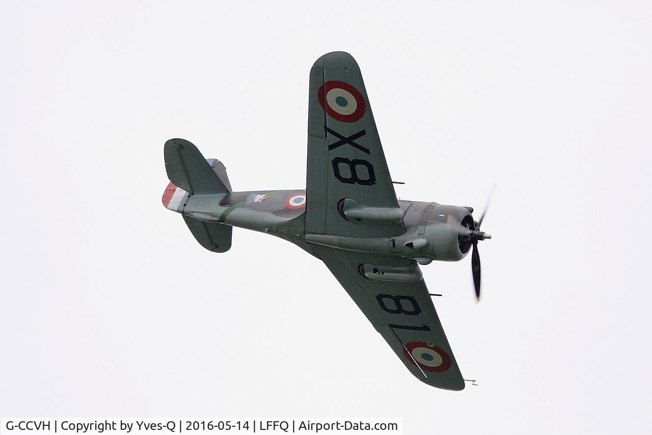 G-CCVH, 1939 Curtiss H-75A-1 C/N 12881, Curtiss H-75A-1, On display, La Ferté-Alais airfield (LFFQ) Airshow 2016