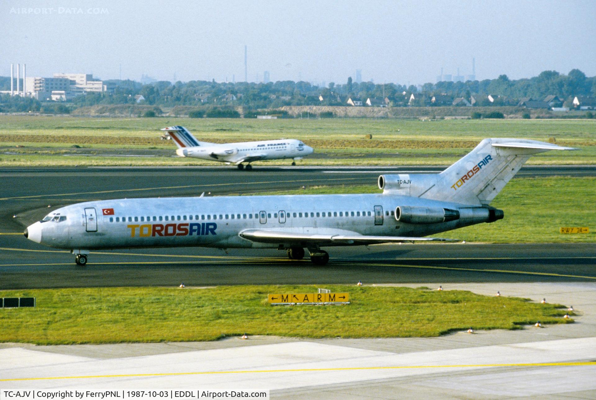 TC-AJV, Boeing 727-247 C/N 20265, Torosair B727, one of many short lived Turkish airlines. Airframe w/o 1989 as a result of take-off incident in Ankara.