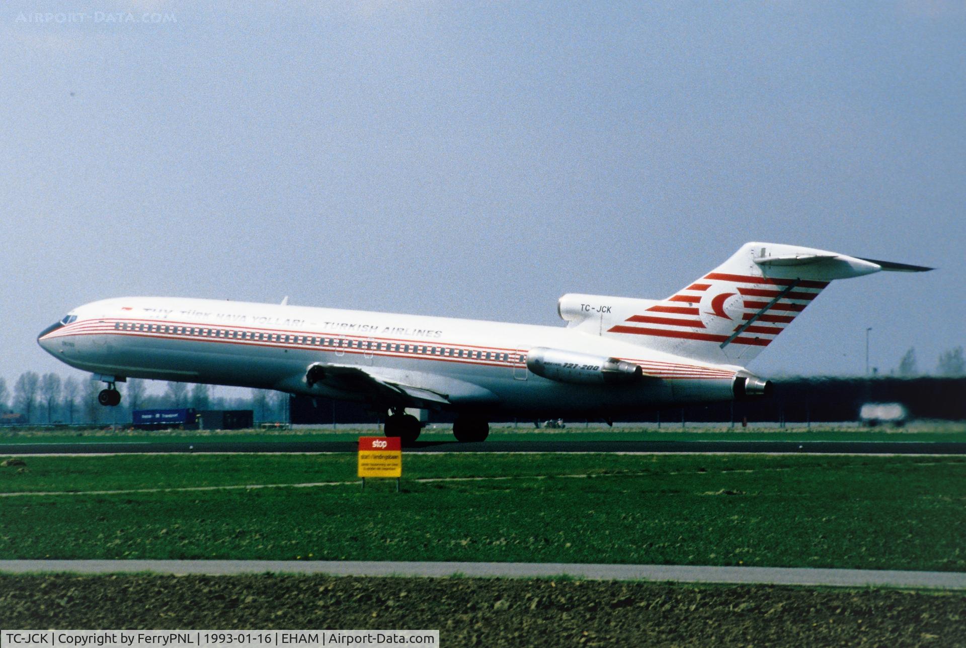 TC-JCK, 1979 Boeing 727-243 C/N 21664, Turkish B727 rotating