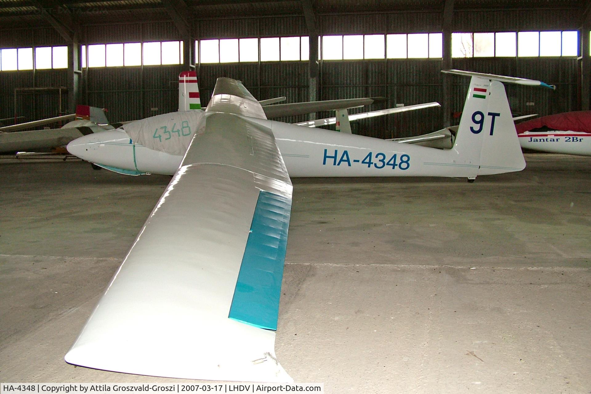 HA-4348, 1976 PZL-Bielsko SZD-30 Pirat C/N S-07.08, LHDV - Dunaújváros-Kisapostag Airport, Hungary