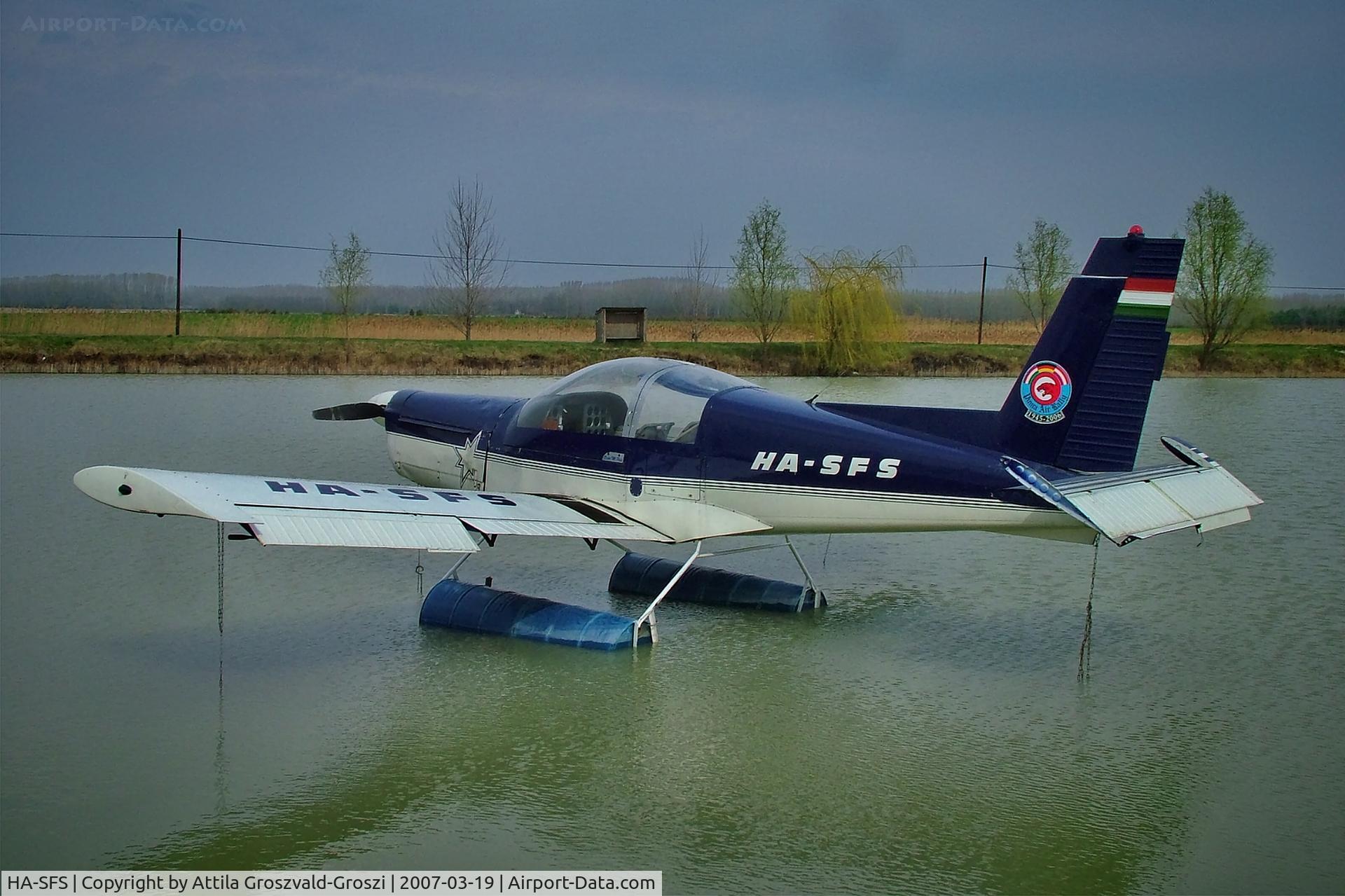 HA-SFS, 1981 Zlin Z-142 C/N 0237, Exhibited on the outskirts of Bócsa village on a fishing lake. Hungary