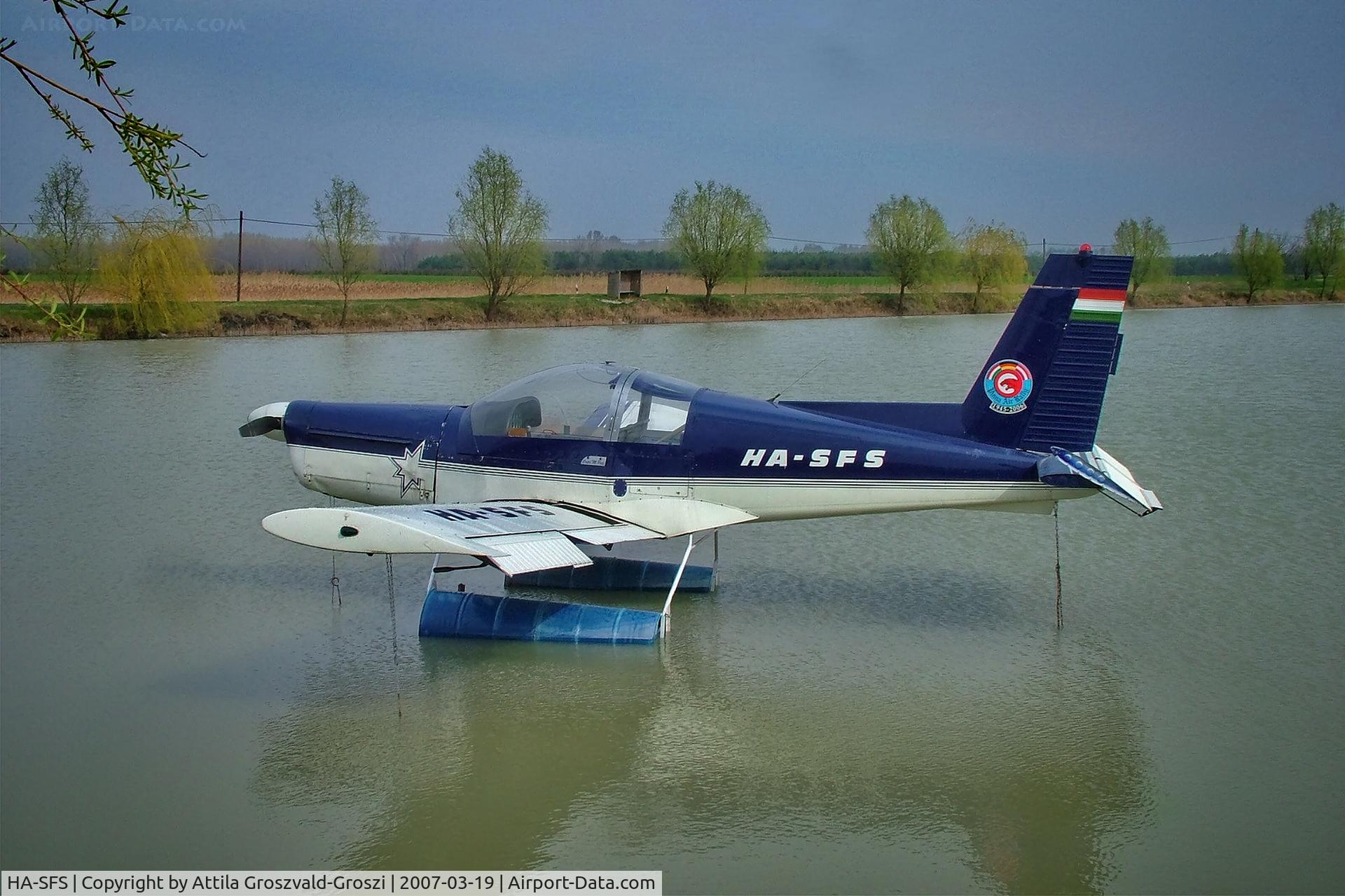 HA-SFS, 1981 Zlin Z-142 C/N 0237, Exhibited on the outskirts of Bócsa village on a fishing lake. Hungary