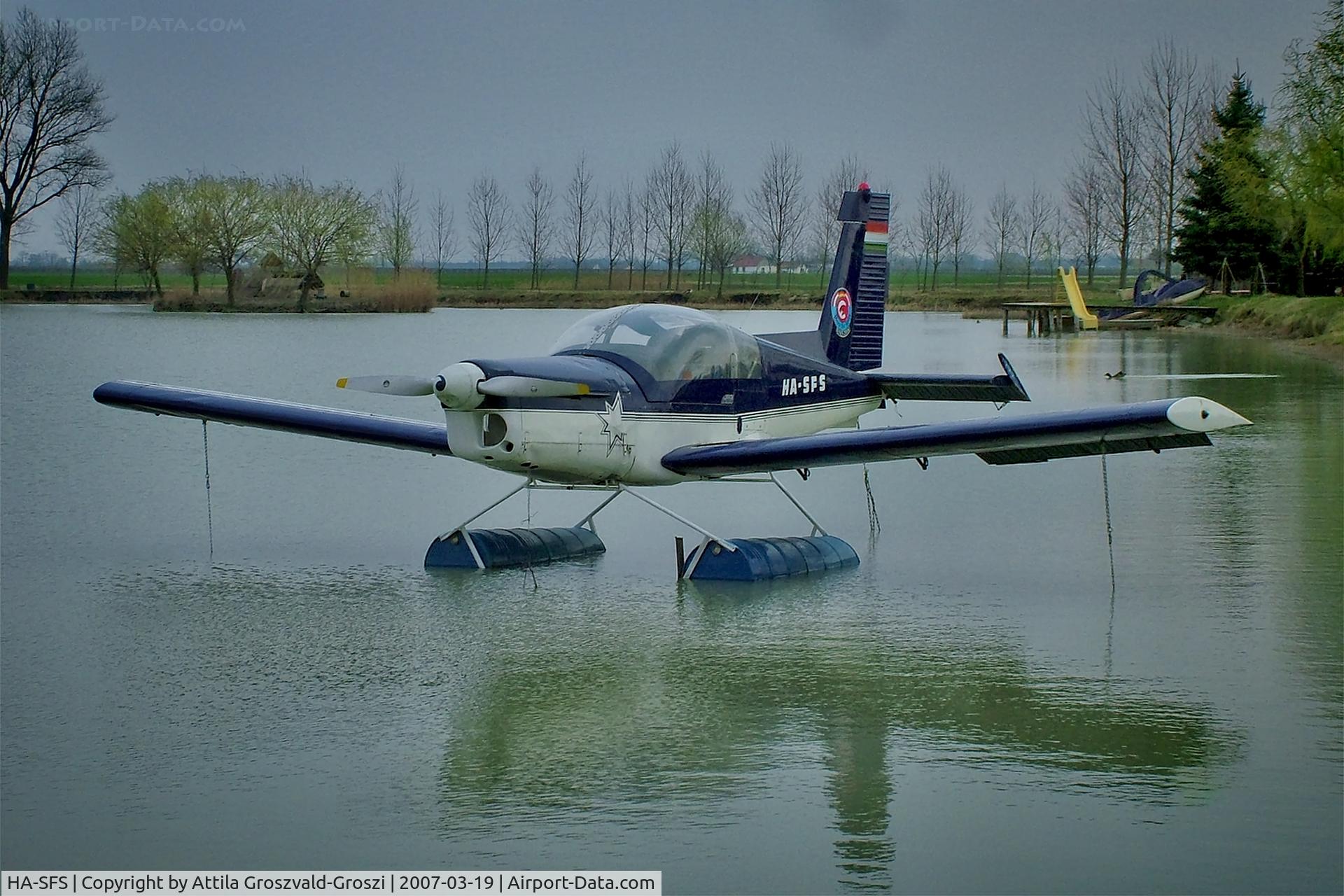 HA-SFS, 1981 Zlin Z-142 C/N 0237, Exhibited on the outskirts of Bócsa village on a fishing lake. Hungary