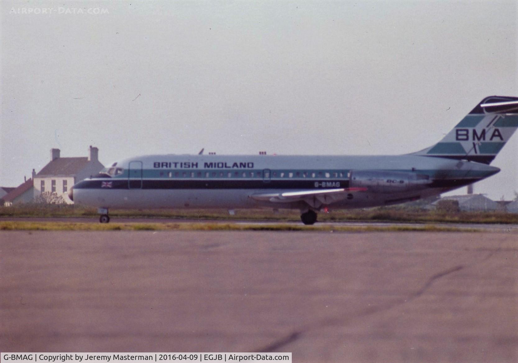 G-BMAG, 1966 Douglas DC-9-15 C/N 45719, on diversion due JERwx