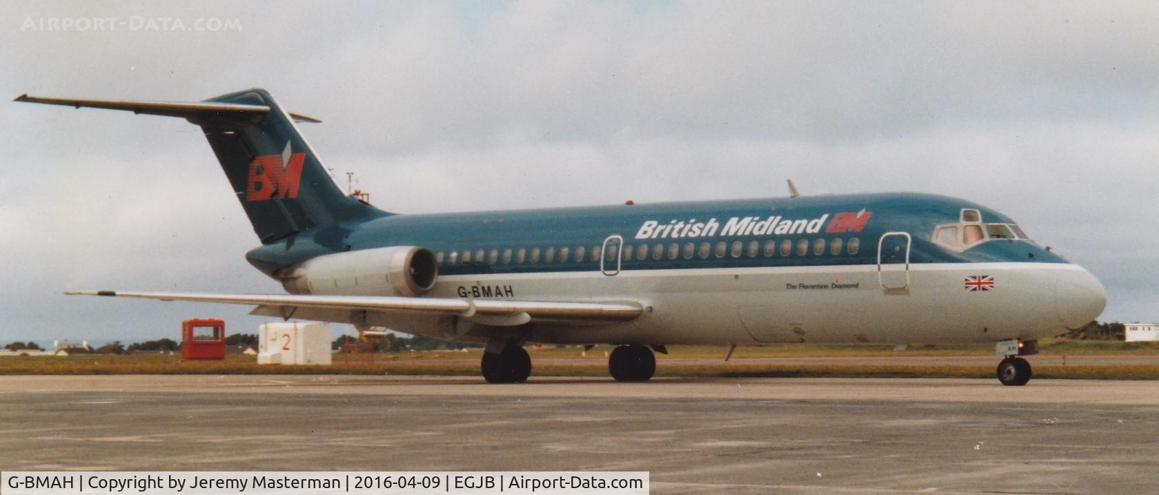 G-BMAH, 1965 Douglas DC-9-14 C/N 45712, At GCI on diversion due JER wx