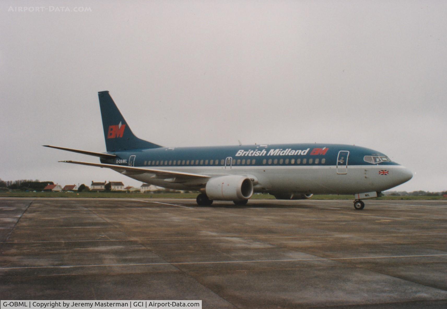 G-OBML, 1989 Boeing 737-3Q8 C/N 24300, British Midland Airways