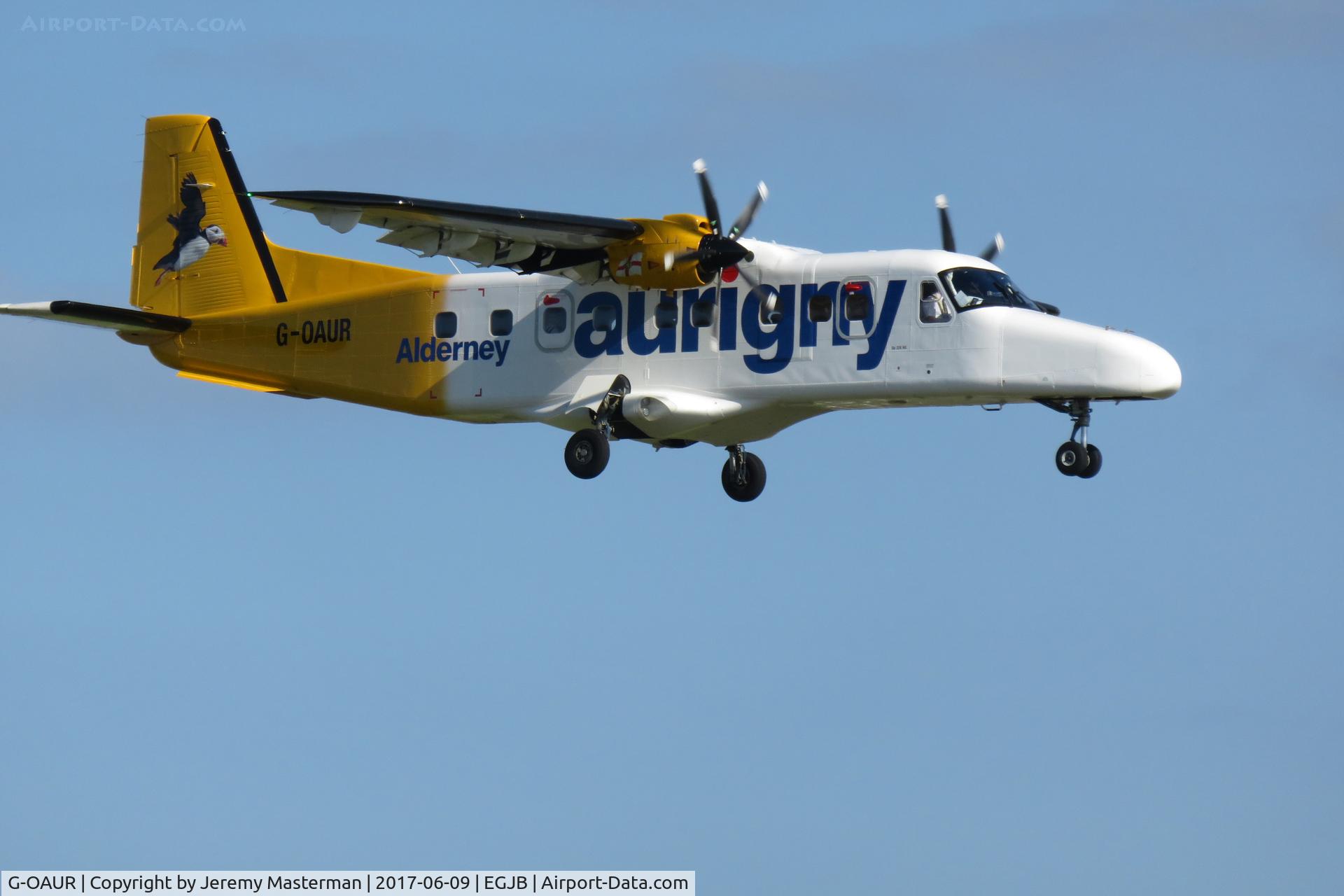 G-OAUR, 2012 Dornier (RUAG) Do.228-212NG C/N 8305, UR arrives at GCI from ACI