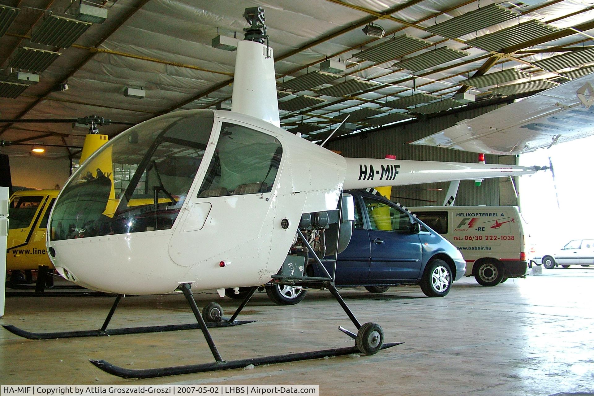 HA-MIF, 1991 Robinson R22 Beta C/N 1872, LHBS - Budaörs Airport, Hungary