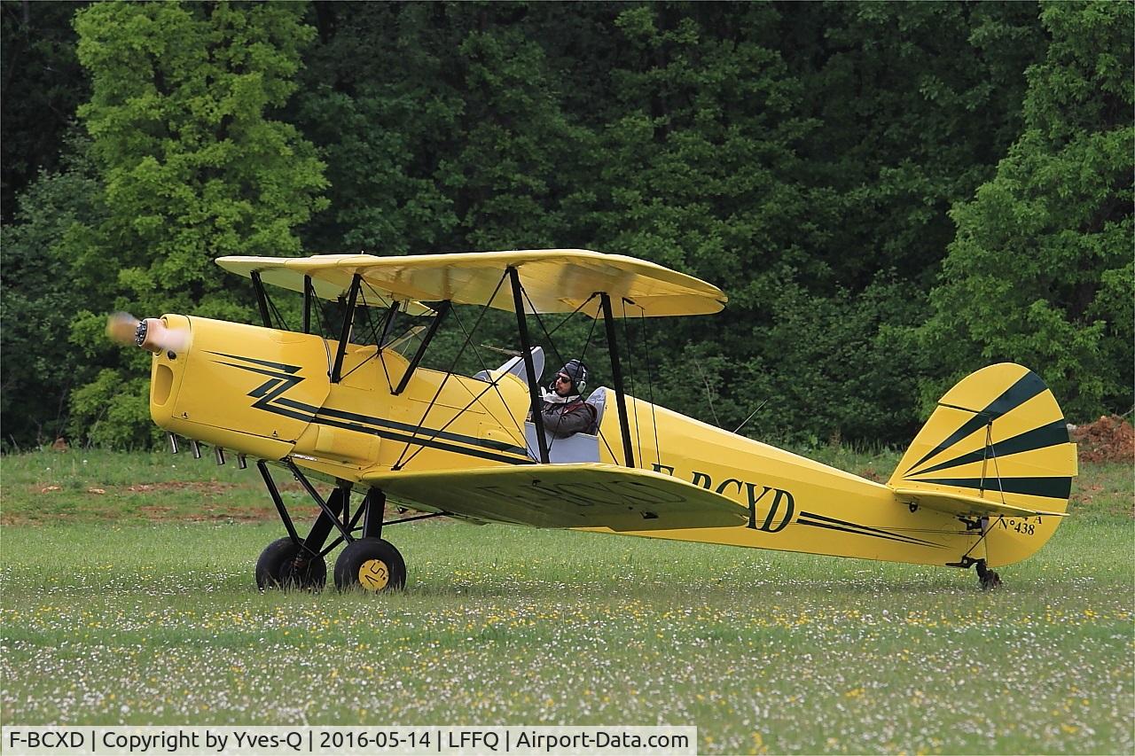 F-BCXD, 1946 Stampe and Vertongen SV-4A C/N 438, Stampe-Vertongen SV-4A, Taxiing, La Ferté-Alais Airfield (LFFQ) Air show 2016