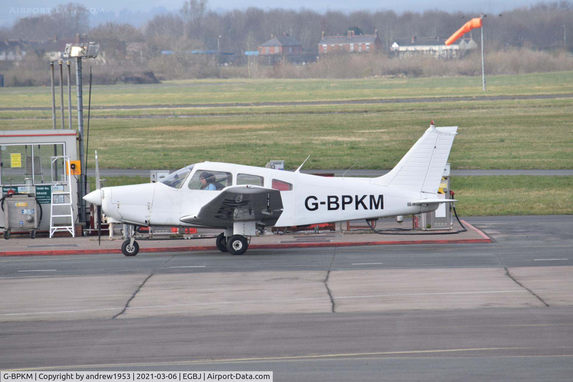 G-BPKM, 1979 Piper PA-28-161 Cherokee Warrior II C/N 28-7916341, G-BPKM at Gloucestershire Airport.