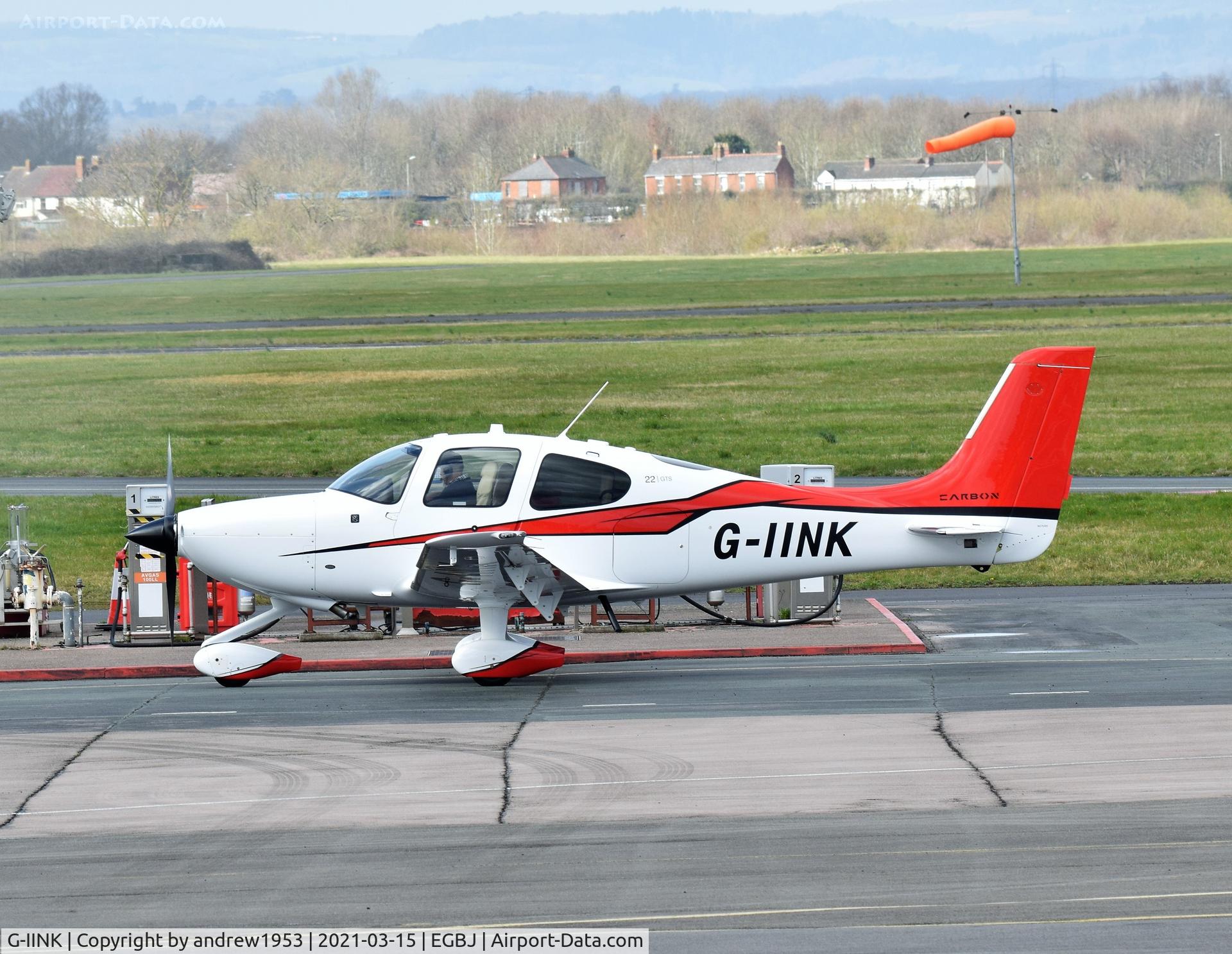 G-IINK, 2015 Cirrus SR22 C/N 4187, G-IINK at Gloucestershire Airport.