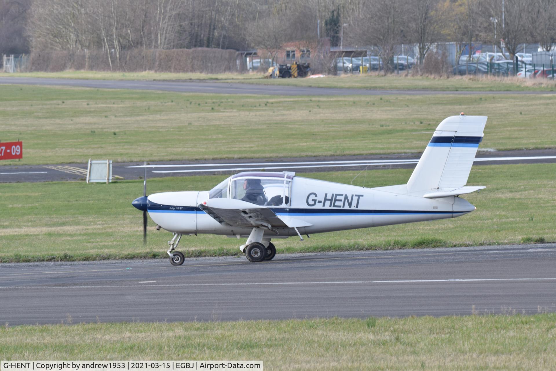 G-HENT, 1979 Socata Rallye 110ST Galopin C/N 3210, G-HENT at Gloucestershire Airport.