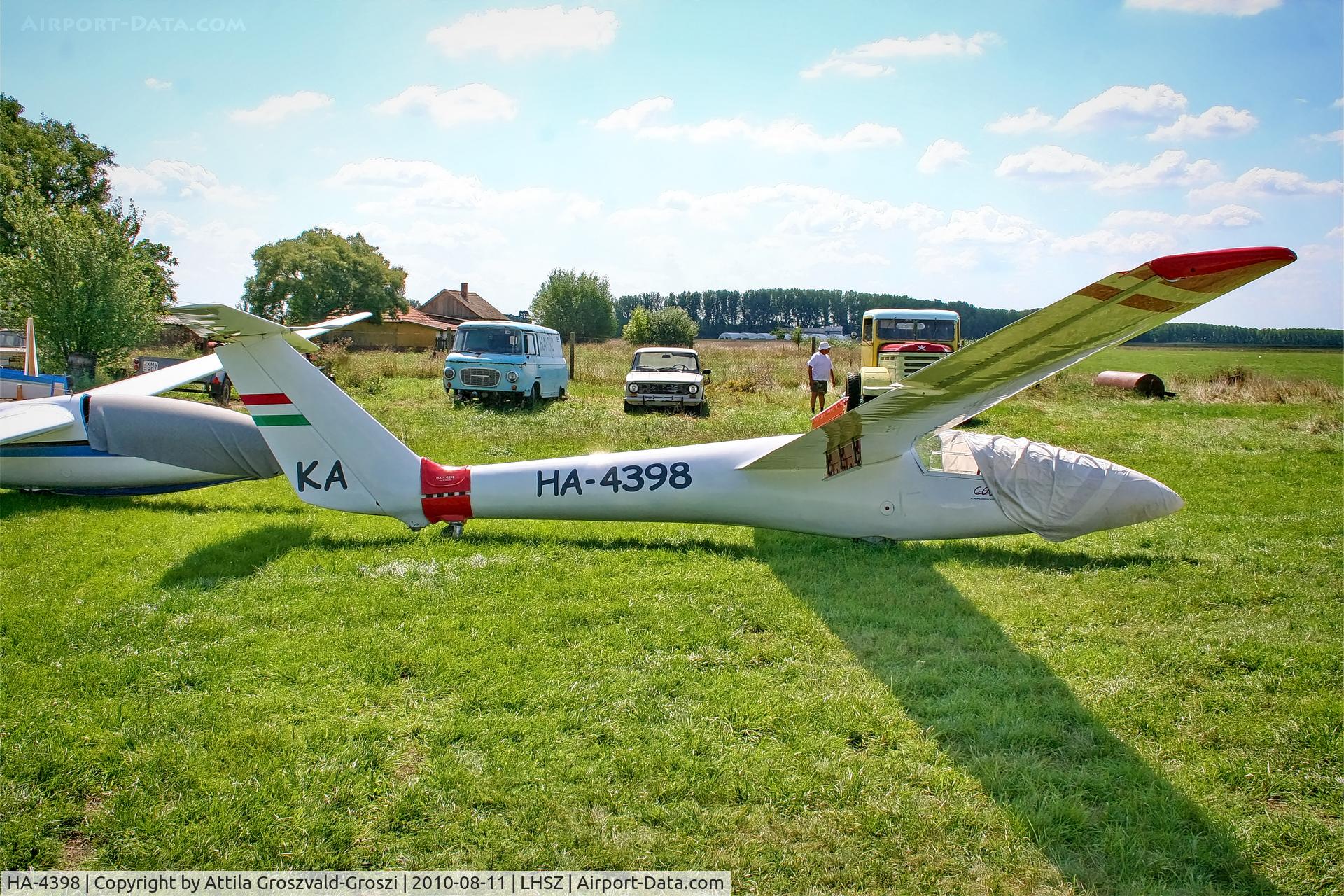 HA-4398, PZL-Bielsko SZD-36 Cobra-15 C/N W-573, LHSZ - Szentes Airport, Hungary