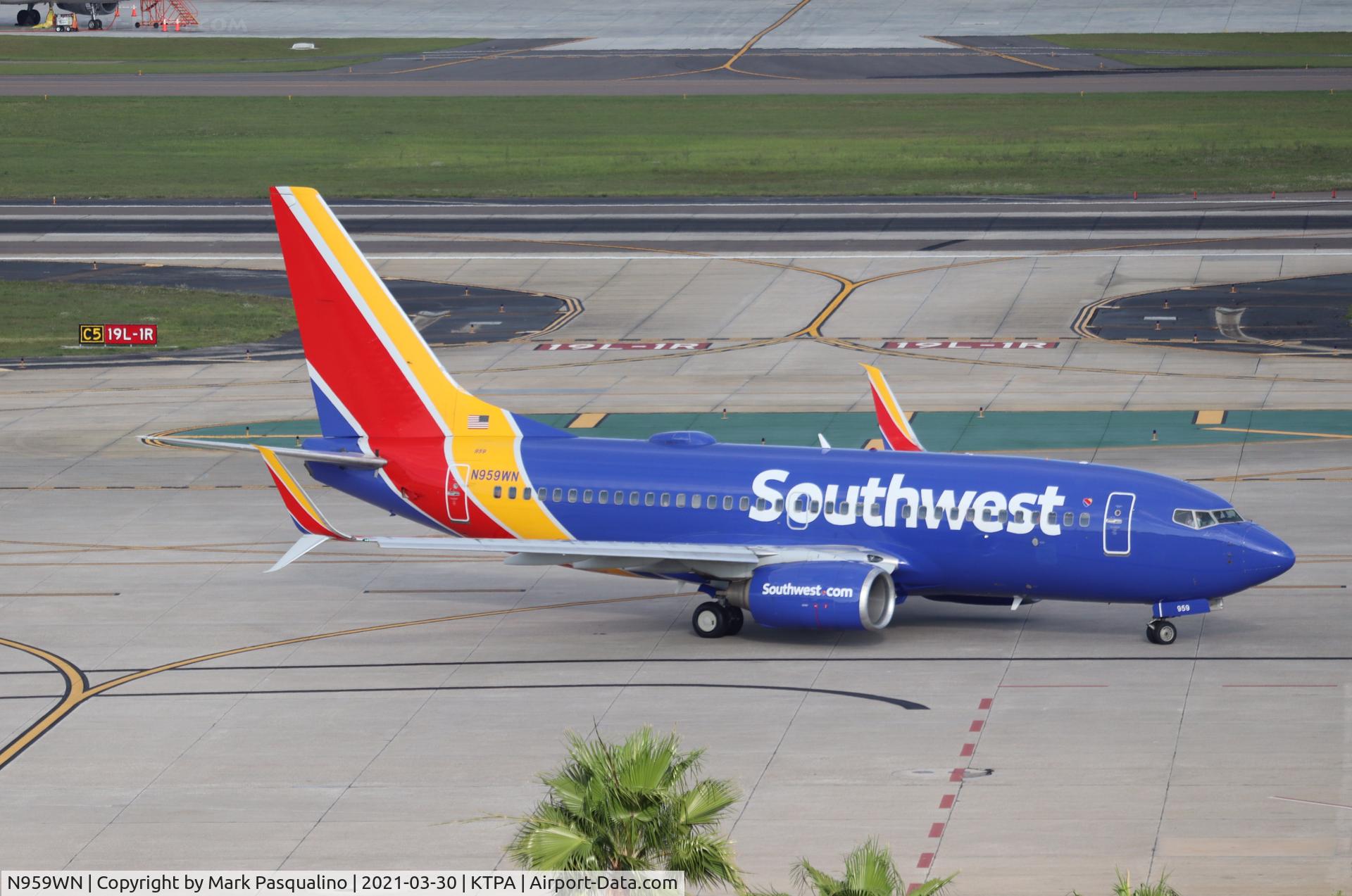 N959WN, 2011 Boeing 737-7H4 C/N 36674, Boeing 737-7H4