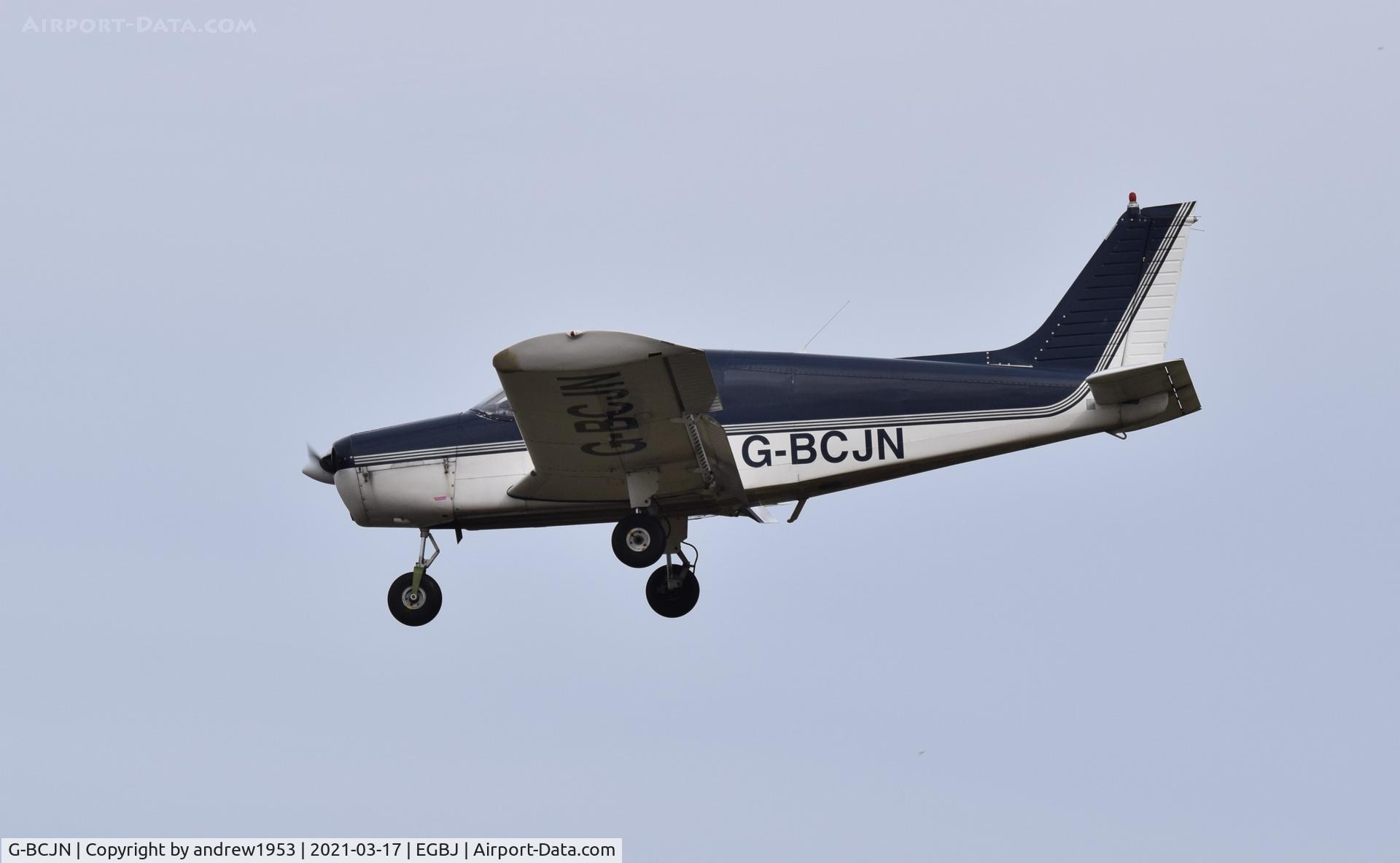 G-BCJN, 1974 Piper PA-28-140 Cherokee Cruiser C/N 28-7425350, G-BCJN at Gloucestershire Airport.
