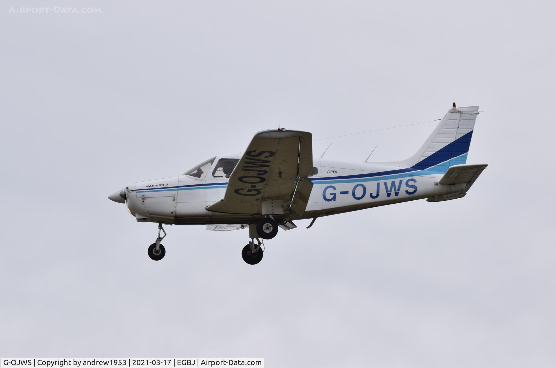 G-OJWS, 1978 Piper PA-28-161 Cherokee Warrior II C/N 28-7816415, G-OJWS at Gloucestershire Airport.