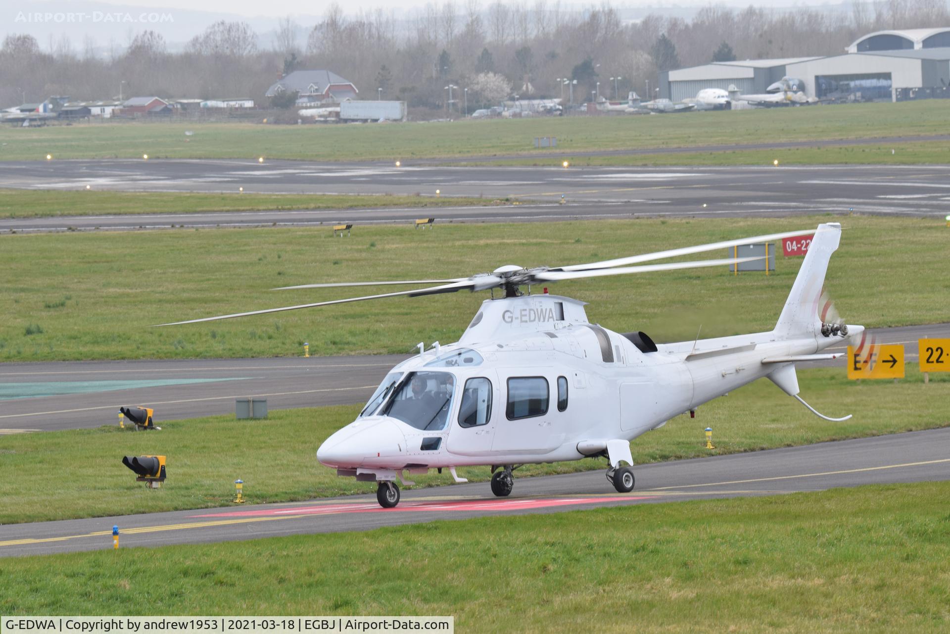 G-EDWA, 1997 AgustaWestland A-109E Power C/N 11010, G-EDWA at Gloucestershire Airport.